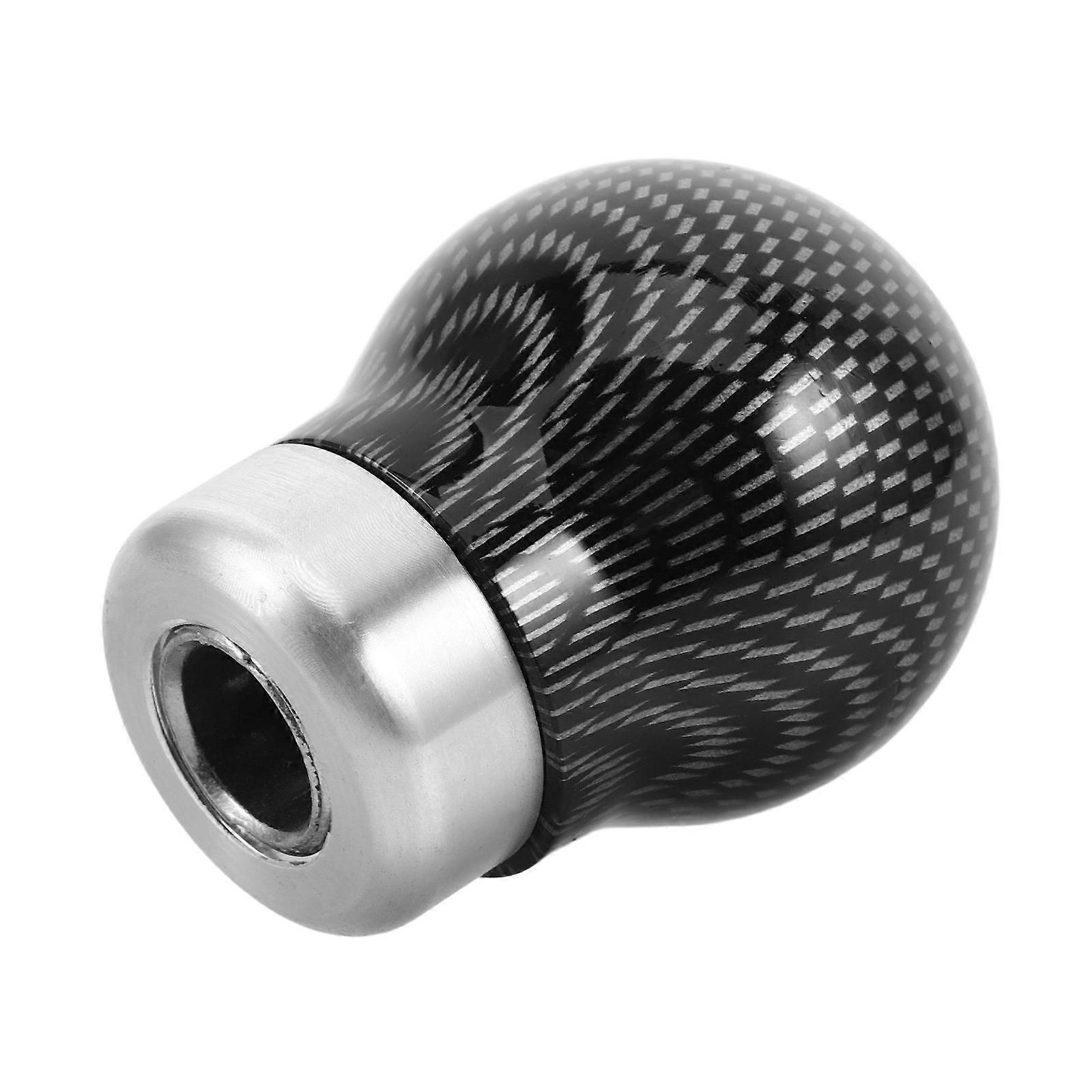 Carbon Fiber Spherical Gear Shift Knob Durable Replacement for Manual Transmission Vehicles – Interior Handle for Smooth Operation and Comfortable