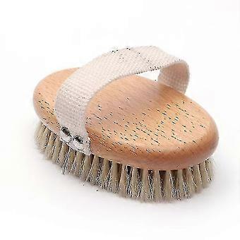 Body Dry Brush Soft Hair Skin Massage Brush Thin Thigh Pure Bristle Body Dry Brush Dead Skin Exfoliation hwy