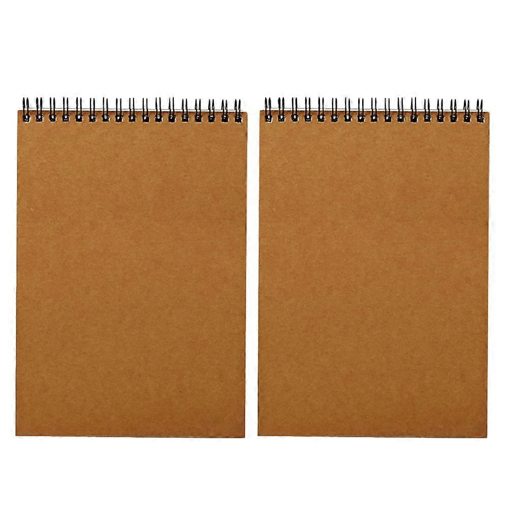 2pcs Coil Notepads 16K Spiral Notebook Diary Journal Notebooks Drawing Pad
