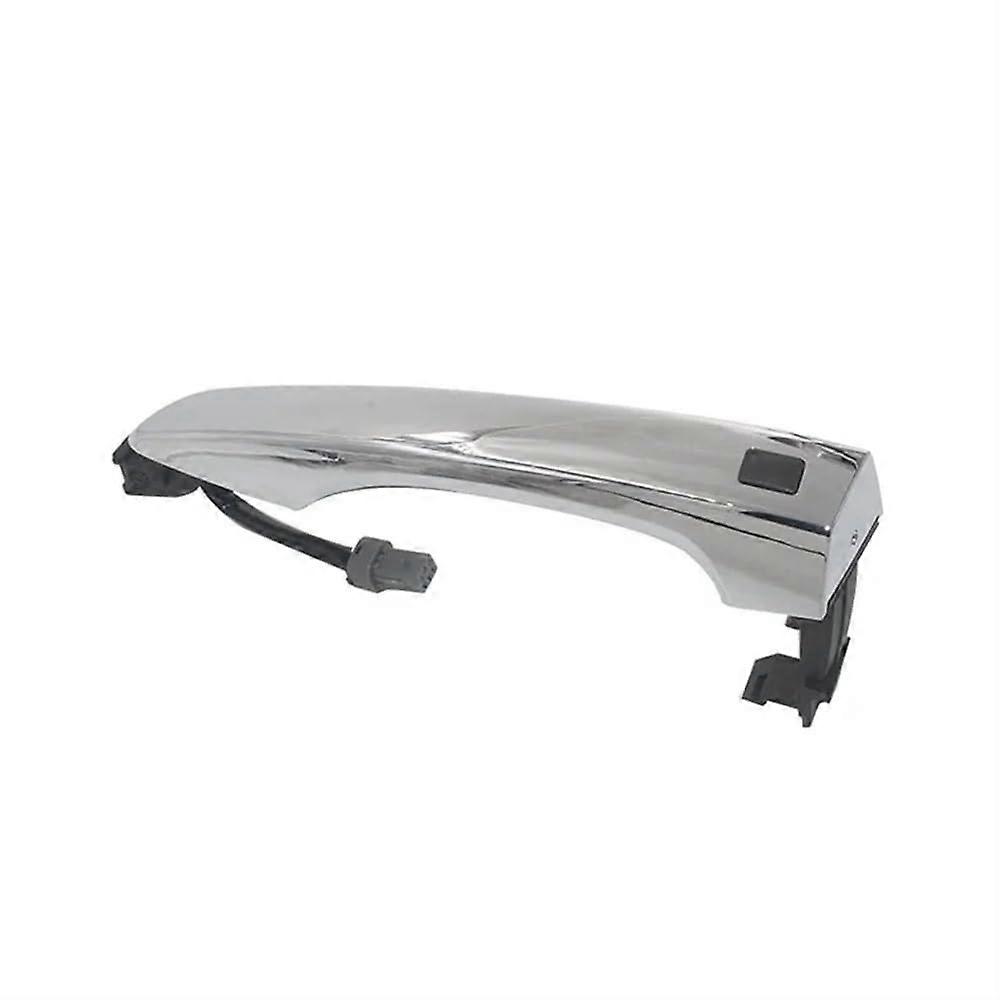 For Tucson 2016 2017 2018 2019 Chrome Front Rear Outer Door Handle Cover Cap Lid Exterior Door Smart Key Handle Button Exterior Door Handle Covers