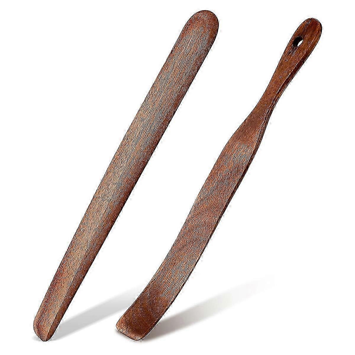 Wooden Sourdough Bread Mixing Paddle & Spatula Stirring Stick - Perfect Kitchen Tool for Artisan Bread Making