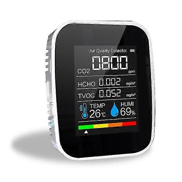 Miernik CO2 5 w 1 Cyfrowy miernik temperatury i wilgotności