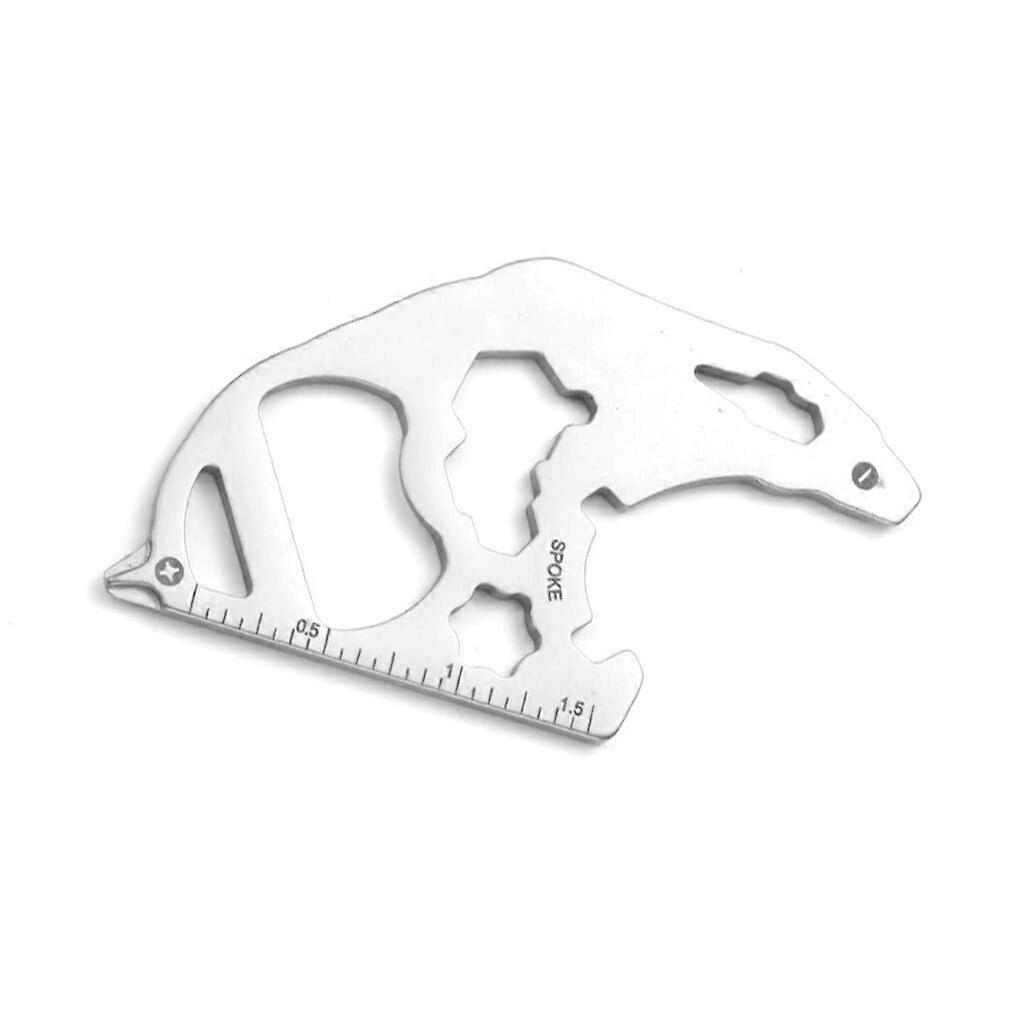 EDC Tool Card, Mini Screwdriver, Bottle Opener, , Keychain, Slotted Pockets Multitool, Multifunctional for, XI G12/White