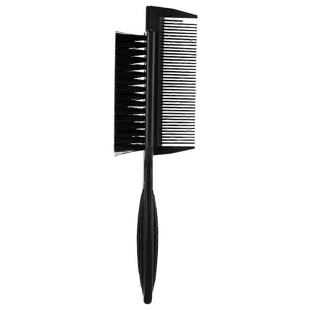 Black Durable ABS Comb for Home Use with Comfortable Handle and Compact Size 2 in 1 Design