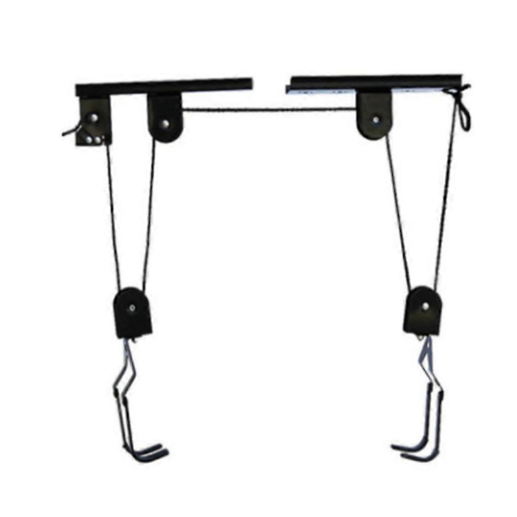 Universal Road Bike Overhead Adjustable Hoist Lift Pulley System Home Kayak Ceiling Hanger Display Holder Rack Hook