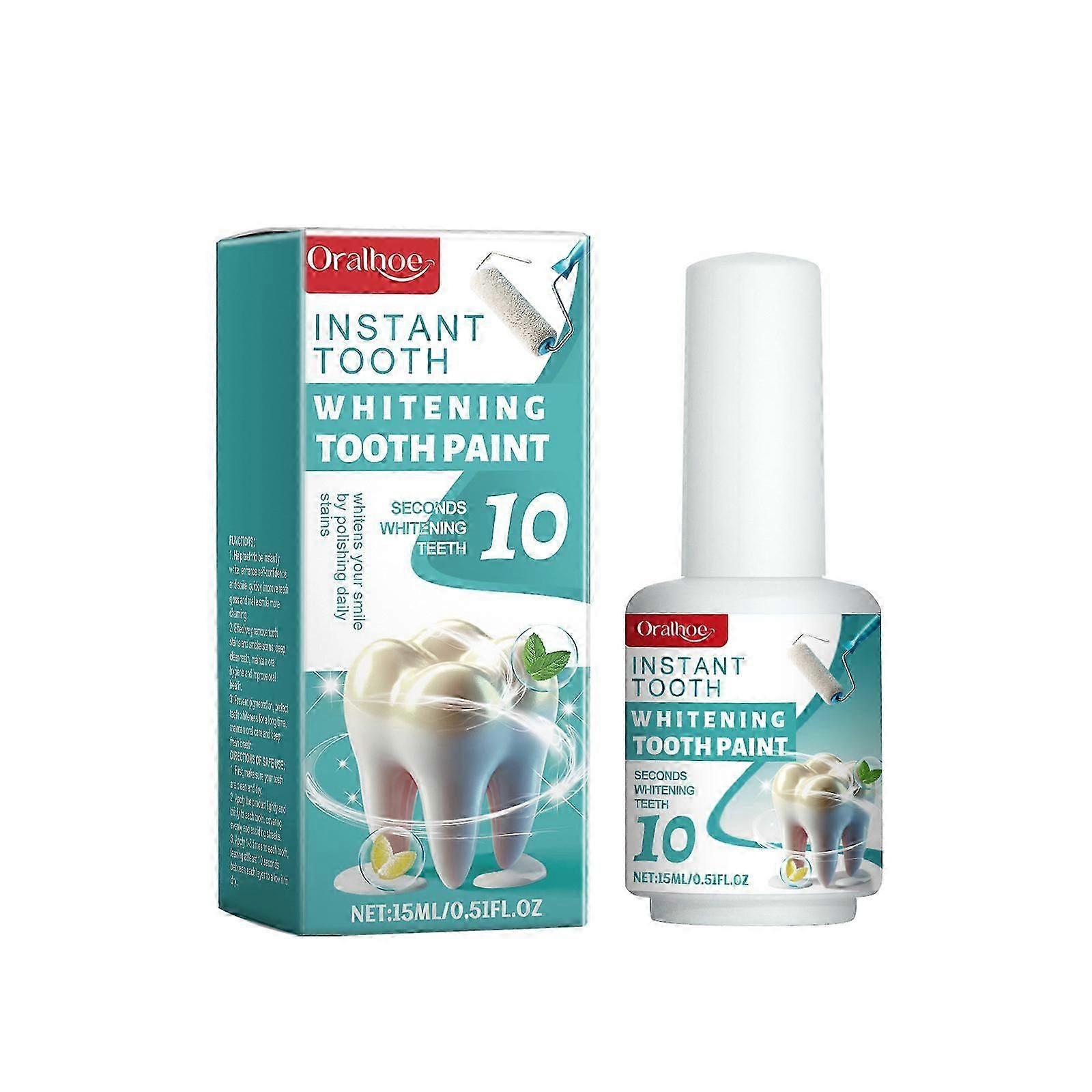 Teeth Whitening Gel, Tooth Colour, Tooth Polish, Instant Whitening Colour for Teeth, Safe and Effective for Sensitive Teeth