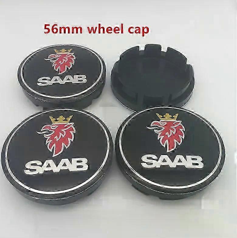 4τμχ 56mm 60mm 63mm 65mm 68mm SAAB αυτοκίνητο κεντρικό κάλυμμα πλήμνης Καπάκι ρητίνη σήμα αυτοκόλλητο συμβατό για 03 10 BJ SCS 9 3 9 5 9 2x 9 5x |Σεντ τροχού