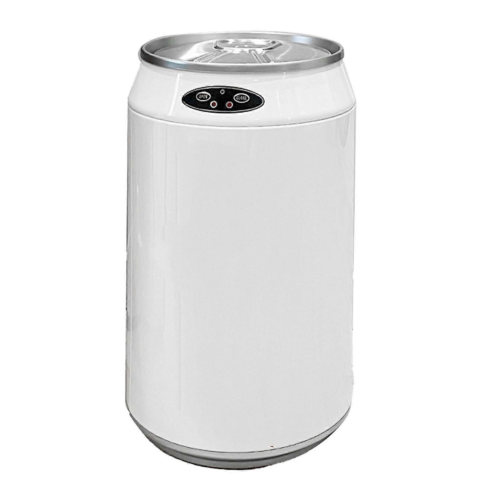 Smart Trash Can Stainless Steel Automatic Motion Sensor Large Capacity Waste Bin for Home Beige 