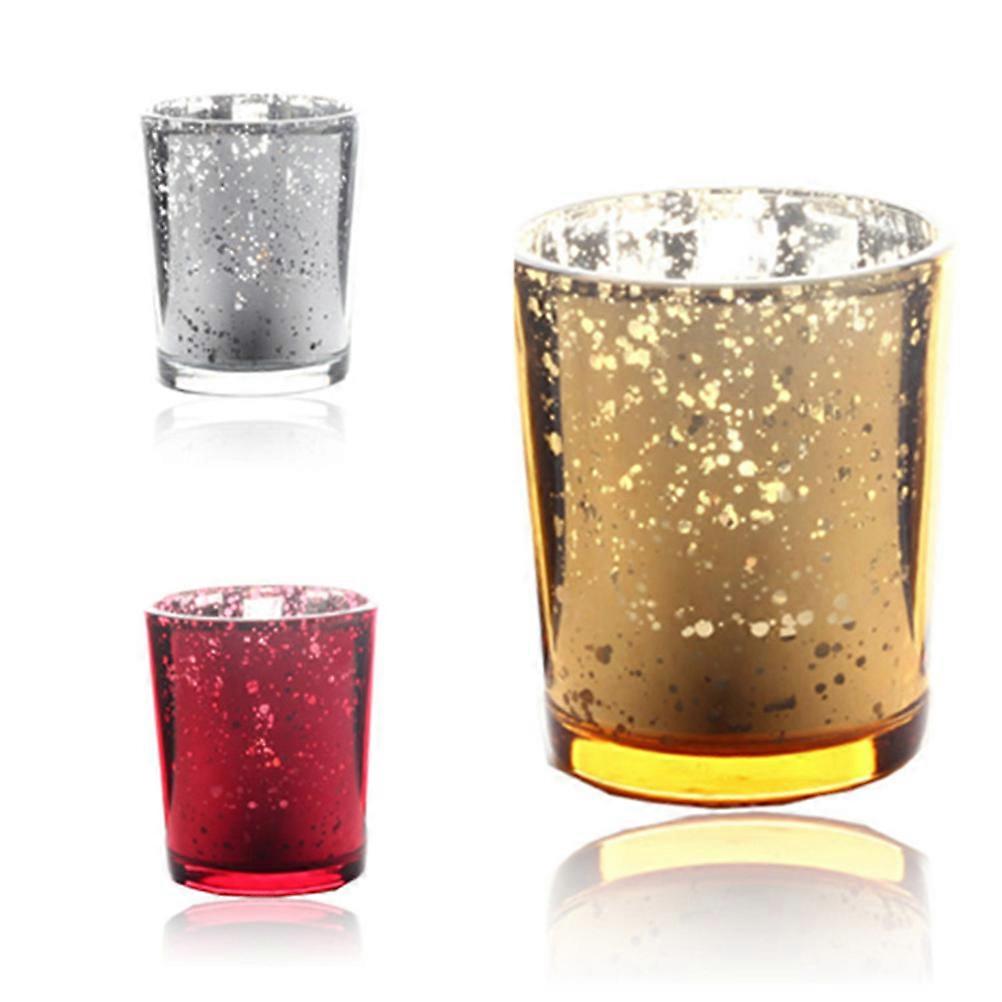 Table Centrepiece Decor Glass Tea Light Holders Dining Table Centerpiece 2Pcs