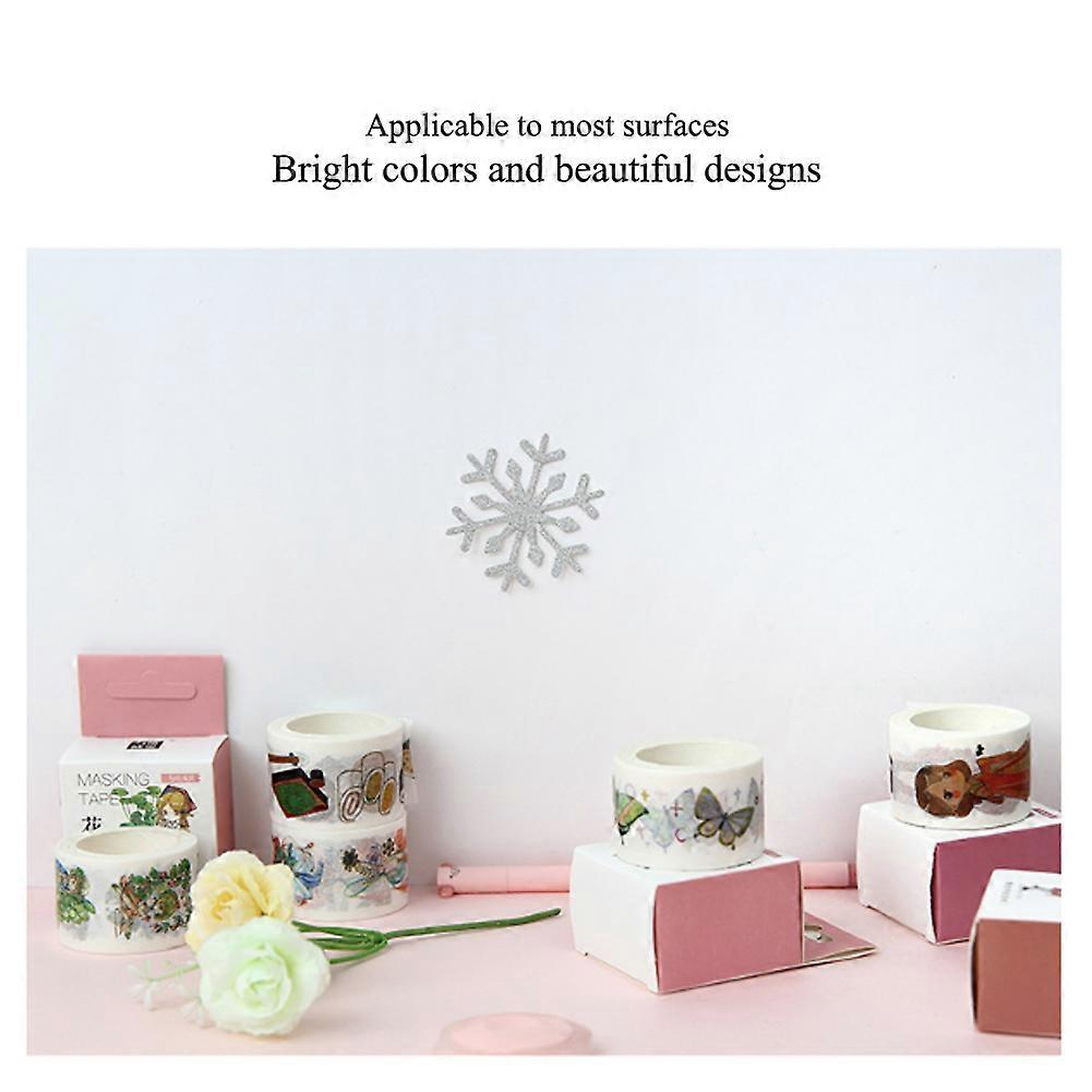 Washi Tape 30mm Wide Manual Decorative DIY Sticker Reusable Tape for Diary Notebook