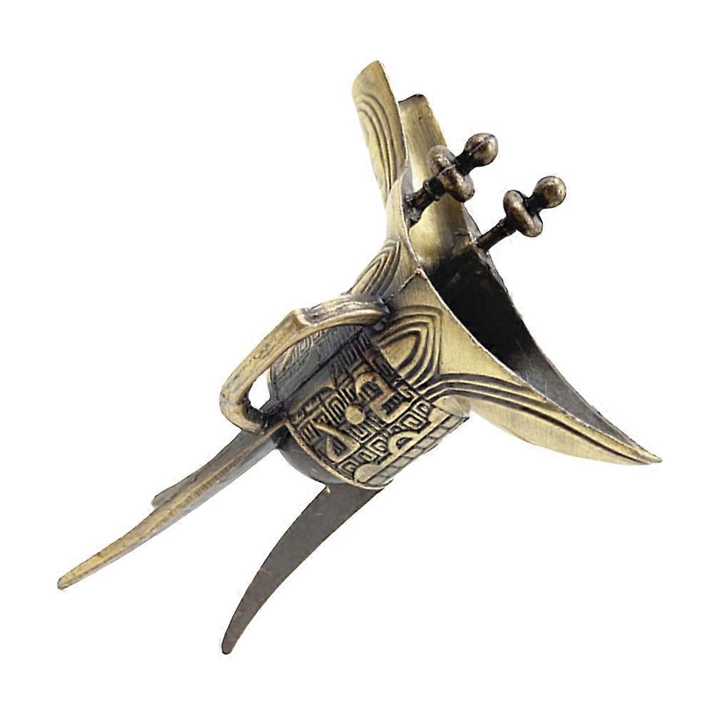 كوب نبيذ ثلاثي الأرجل للزينة مصنوع من الحديد بألوان متنوعة وخفيف الوزن وجميل 6.5 × 4 بوصة