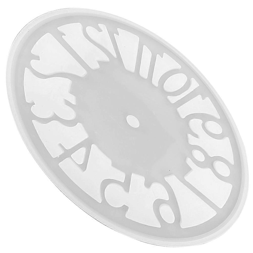 DIY Crafts Mold Clock Shape Silicone Mold Silicone Material for DIY Projects Easy to Operate and Clean 1Pcs