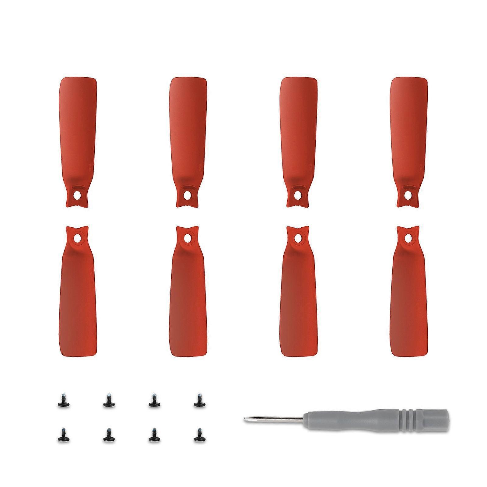 Durability Plastic Propellers for Flip Drones Quick-Release Propellers Quick Install and Detach for Convenient Upkeeps  Red