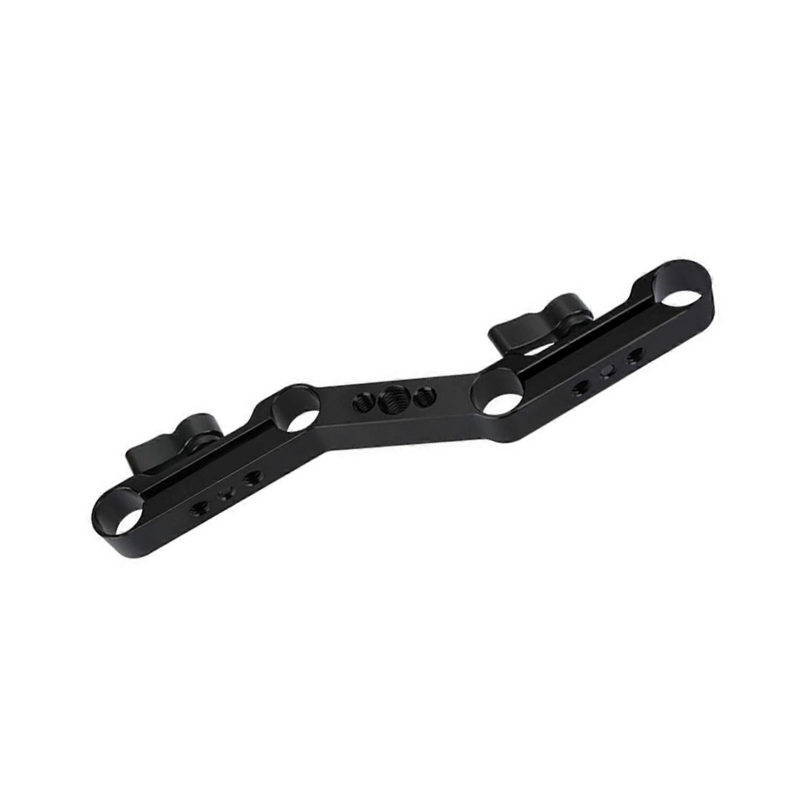 Lightweight 15mm Rail Block Clamp 4-Hole Tube Clamp Adapter Rod Extension for Multi Purpose Use in Photography Setups Multicolor