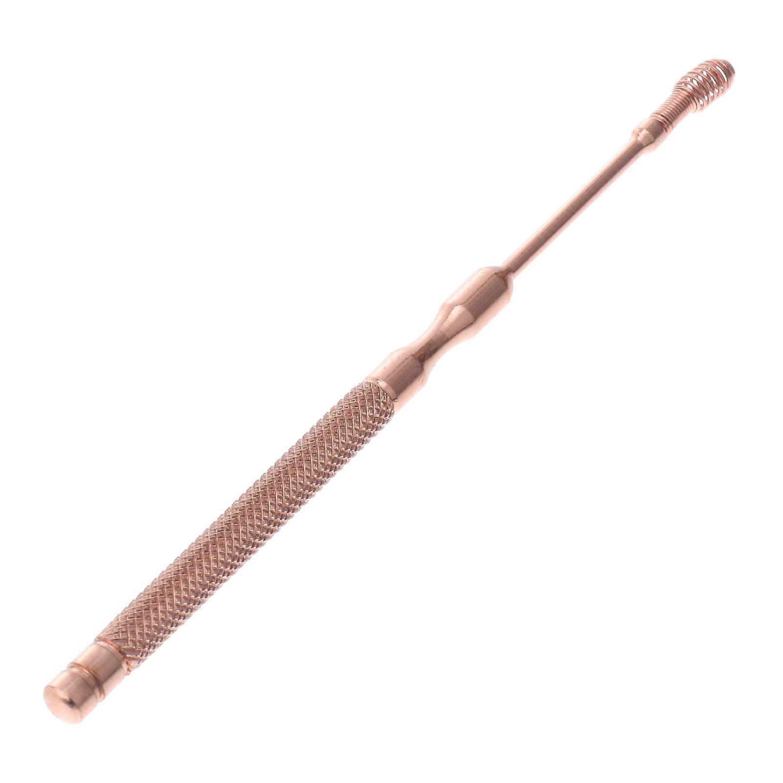 Stainless Steel Ear Spoon for Cleaning Use Golden Durable and No Rust Easy to Clean and Sterilize Portable Lightweight