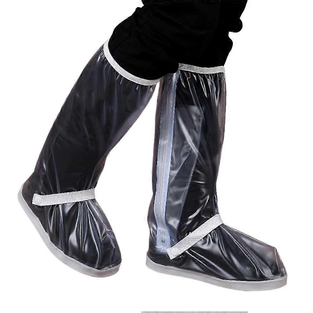 Lightweight Rain Boot Covers for Women Men, Non Slip Twill Design for Hiking Cycling Daily Use, XL Size, White Color