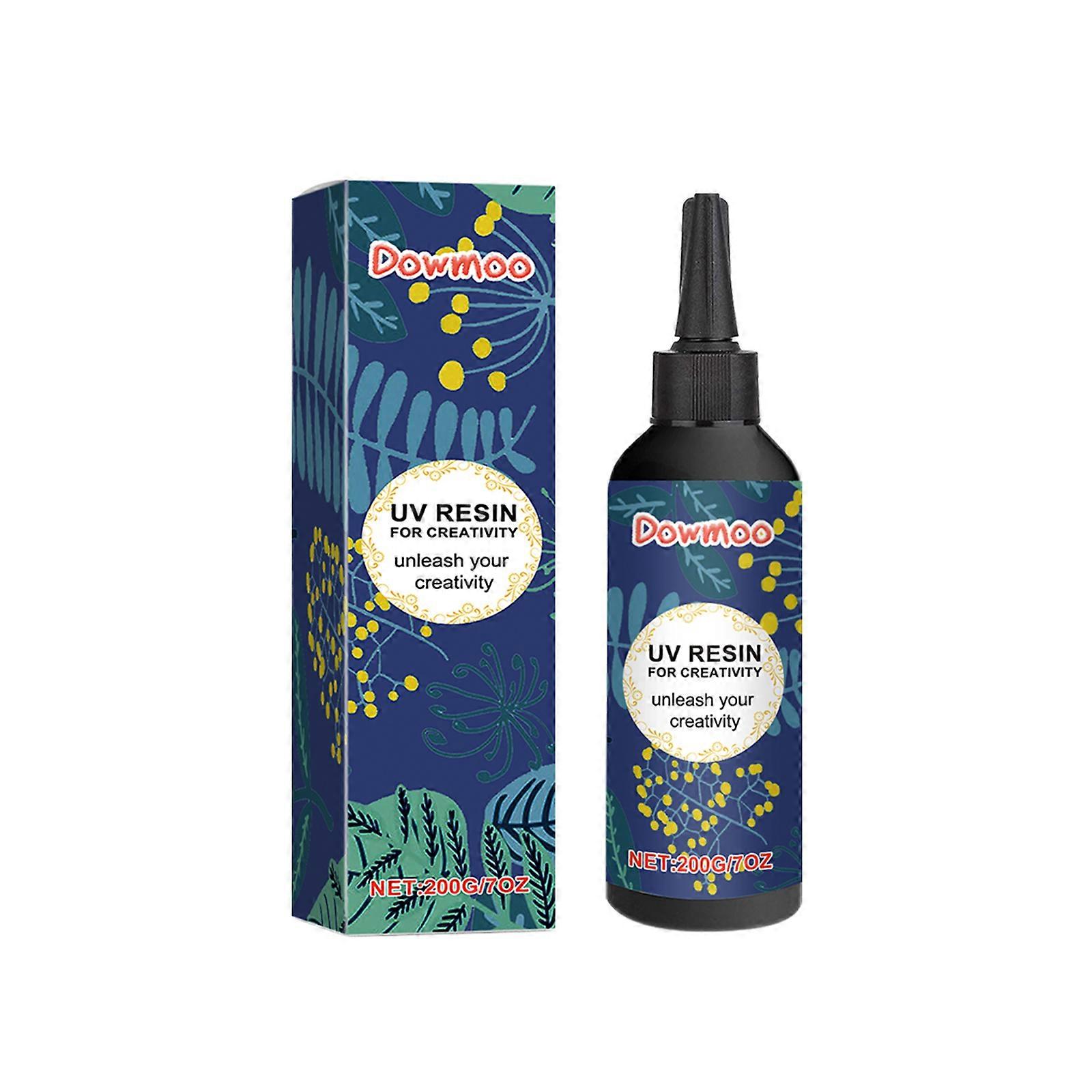 DOWMOO UV Resin Glue - High Transparency Quick-Dry Crystal Glue for DIY Crafts