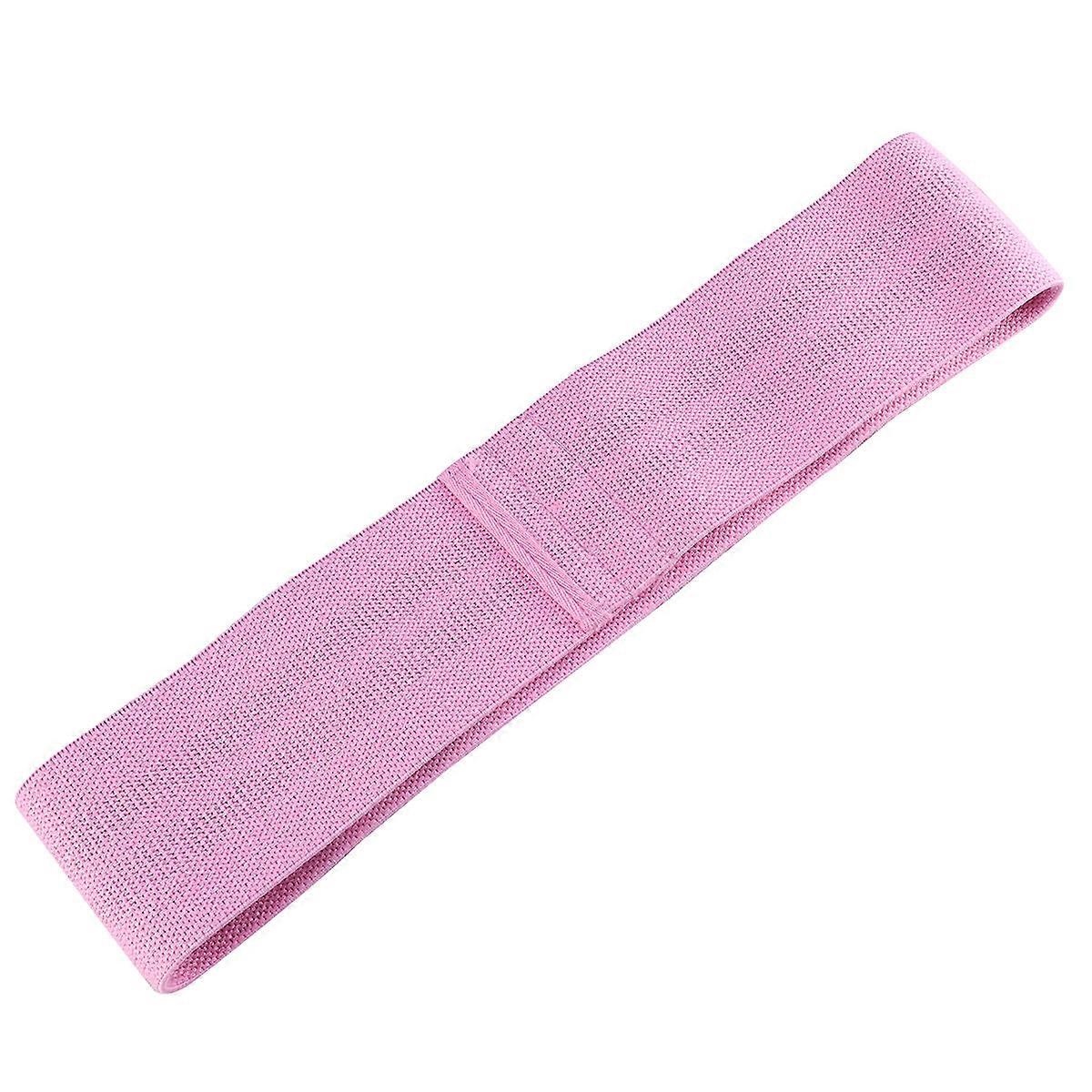 Squat Assistance Elastic Exercise Bands Glute Activation Leg Warming Up Pink L 1Set
