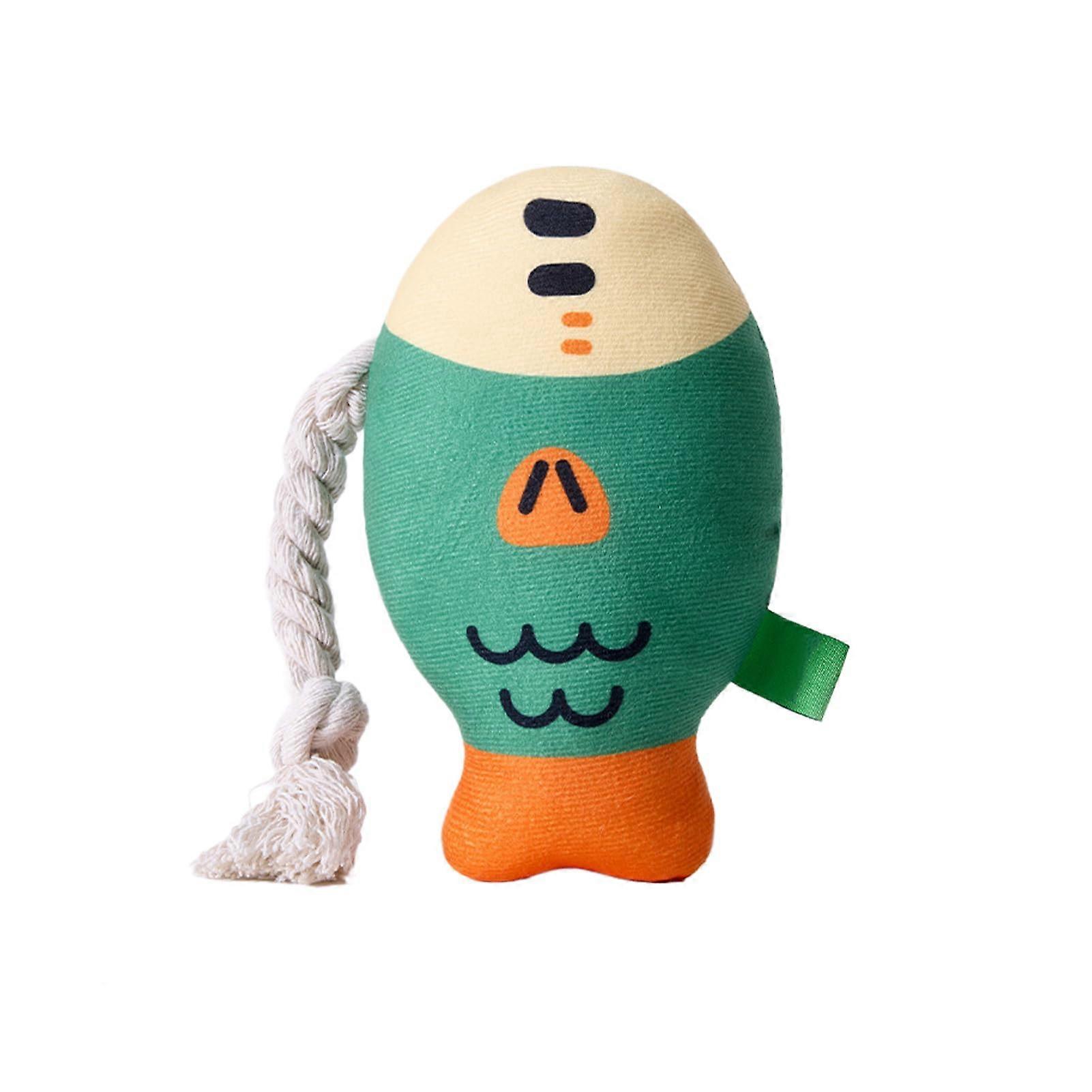 Squeaky Pet Toy | Plush Fish Chew Toy – Interactive, Durable Dog Toy for Indoor Play, Soft Material, Small Size