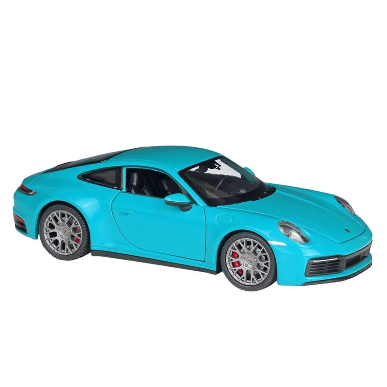 911 Carrera 4S Alloy Die-Cast Model Car 1:24 Scale Blue Static Replica for Collectors and Enthusiasts