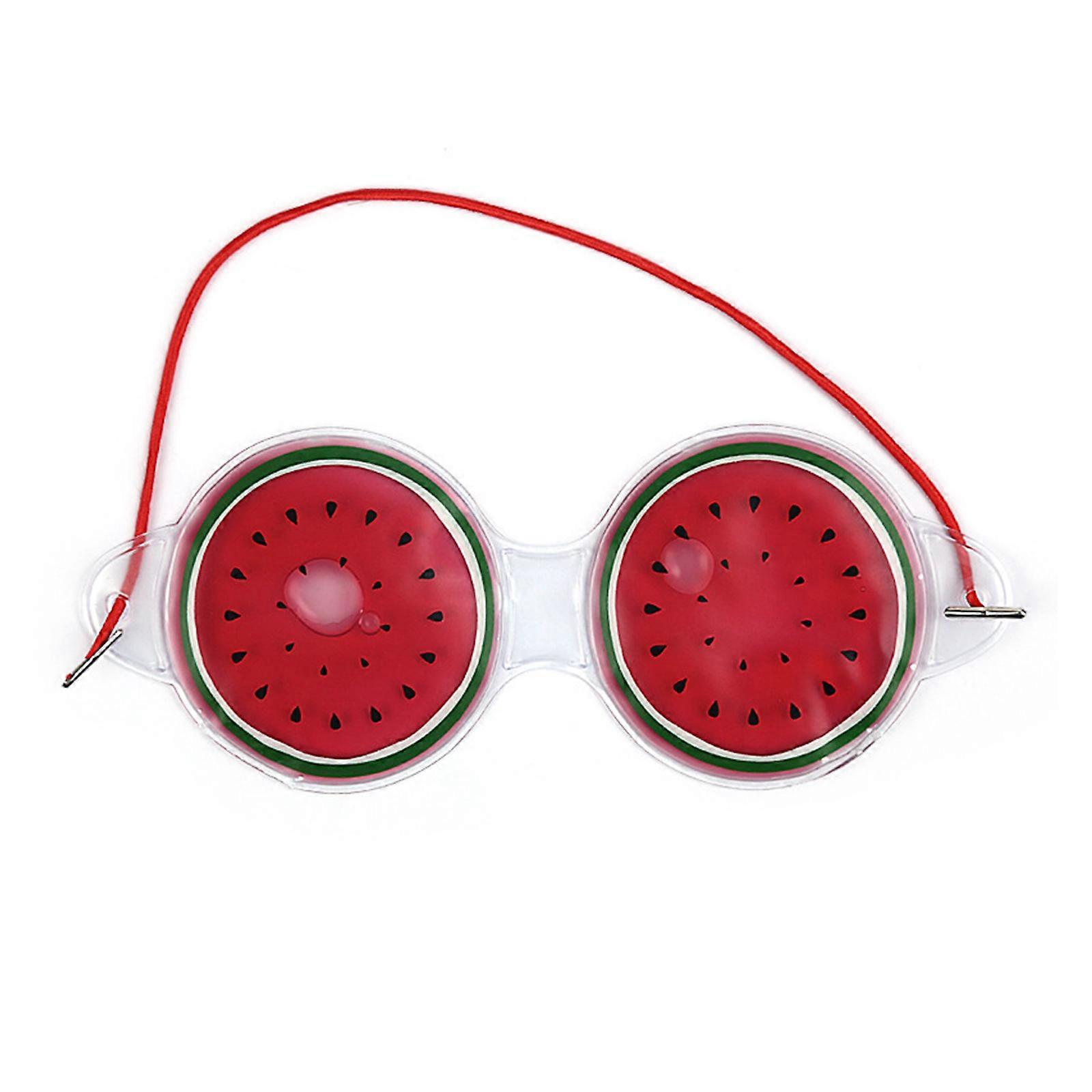 Reusable Fruit Shapeds Gels Eye Masks Cooling Compress With Adjustable Straps For Eye Fatigue And Stress Reliefs Multicolor