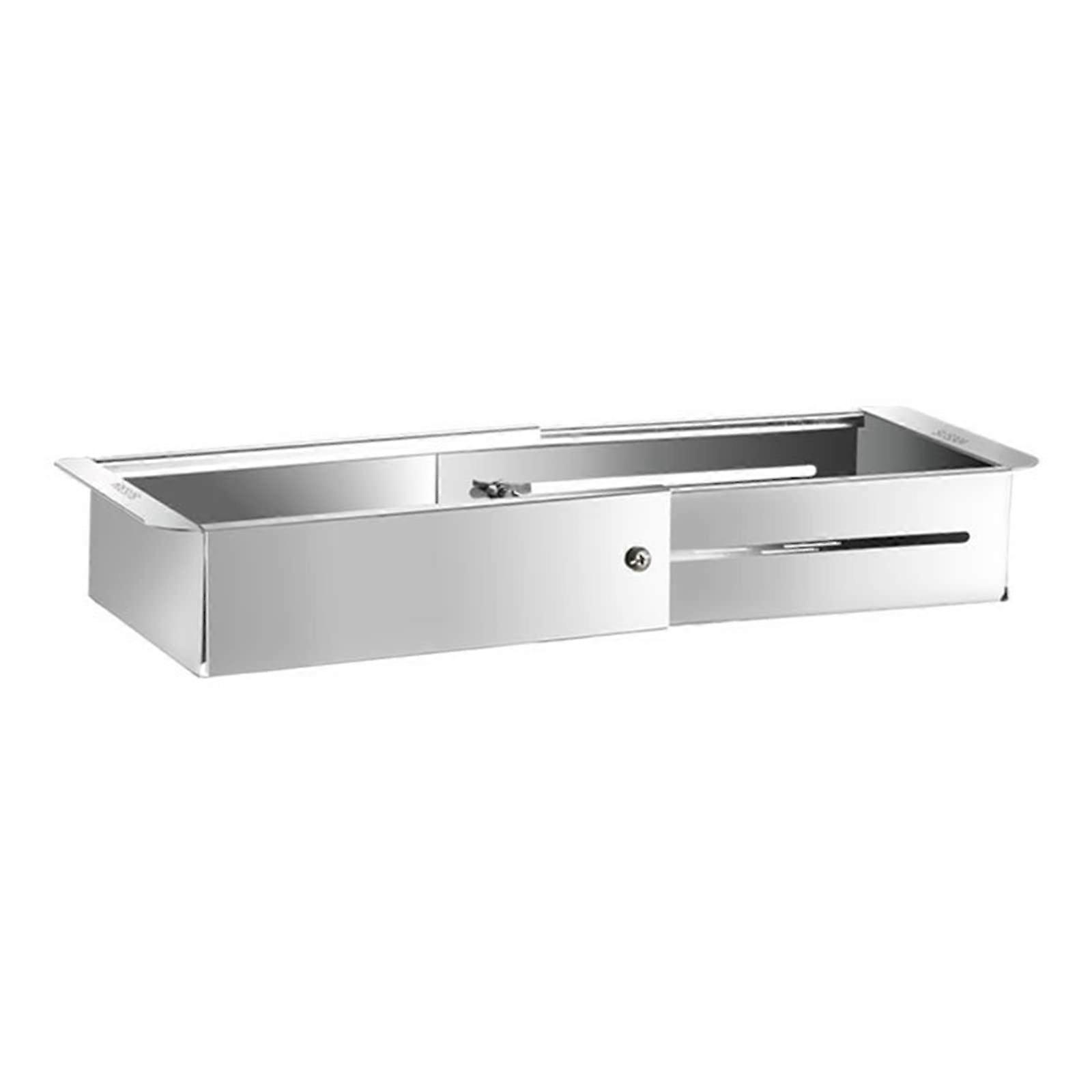 Sink Storage Rack, Pull-Out Under-Sink Organizer, Food-Grade Drain Rack For Fruits And Vegetables, Stainless Steel