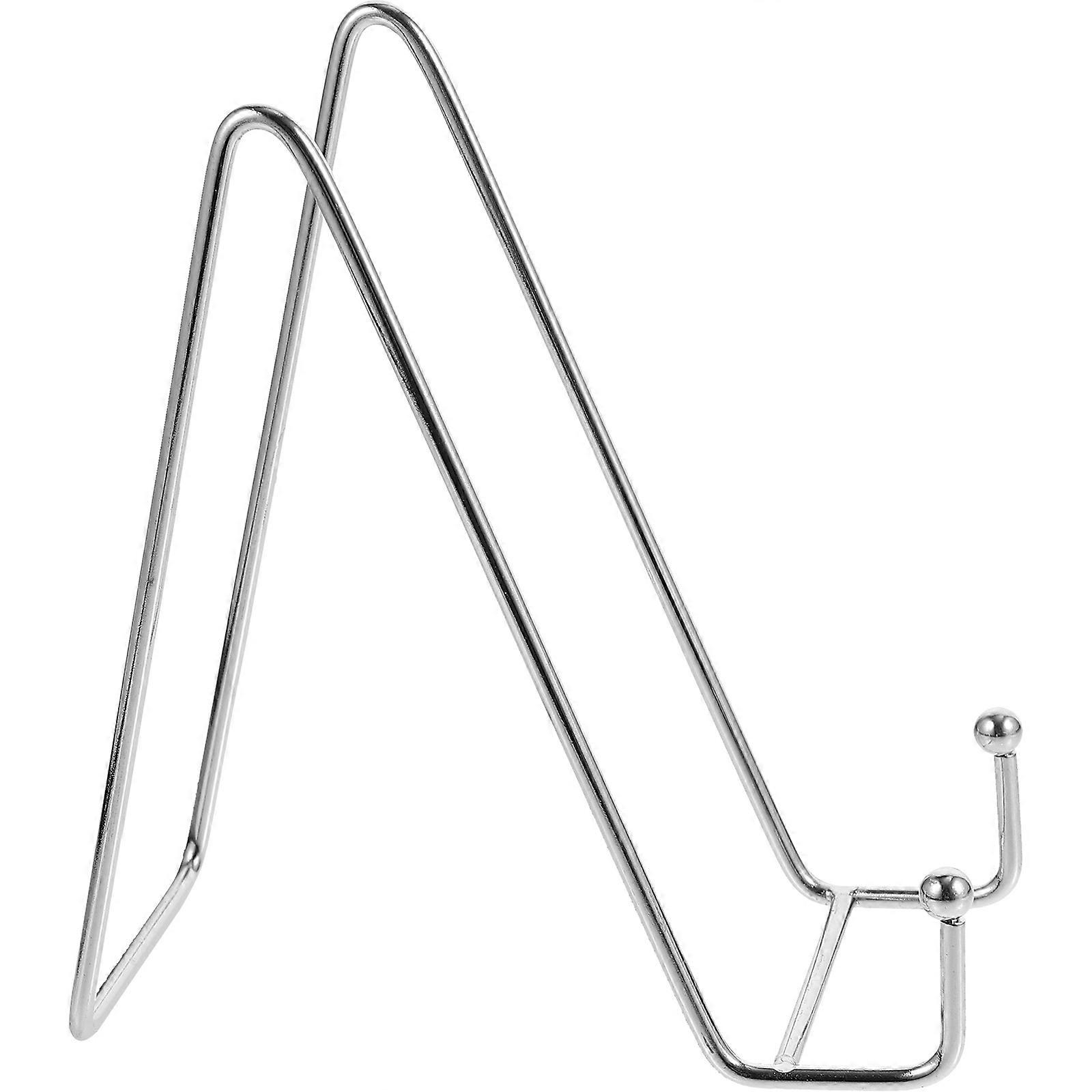 Silver Iron Picture Easel Stand for Necklace Display with Strong Load Bearing Capacity and Minimalist Design