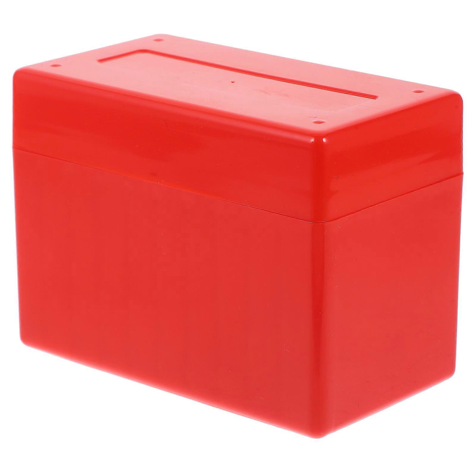 Reusable Coin Display Holder Box for Collectors – Multi Slot Plastic Case Closure, Compact Design, Storage Slot – Red Coin Organizer