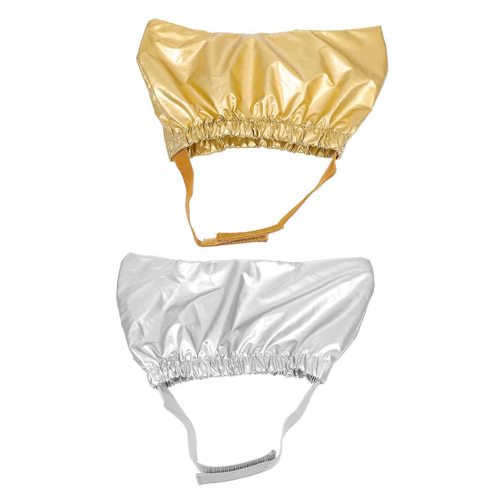 2pcs Pet Shower Cap - Reusable Dog Shower Hat Ear Covers Cat Bathing Cap With Adjustable Fixed Strap Ear Protection Guard For Sphynx Cat Kitten Puppy