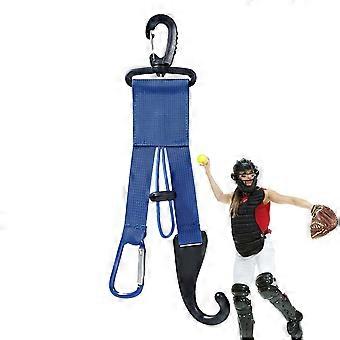 Baseball Bat Holder with Portable Hanger, Secure Fence Hook and Durable Hook-and-Loop Fasteners