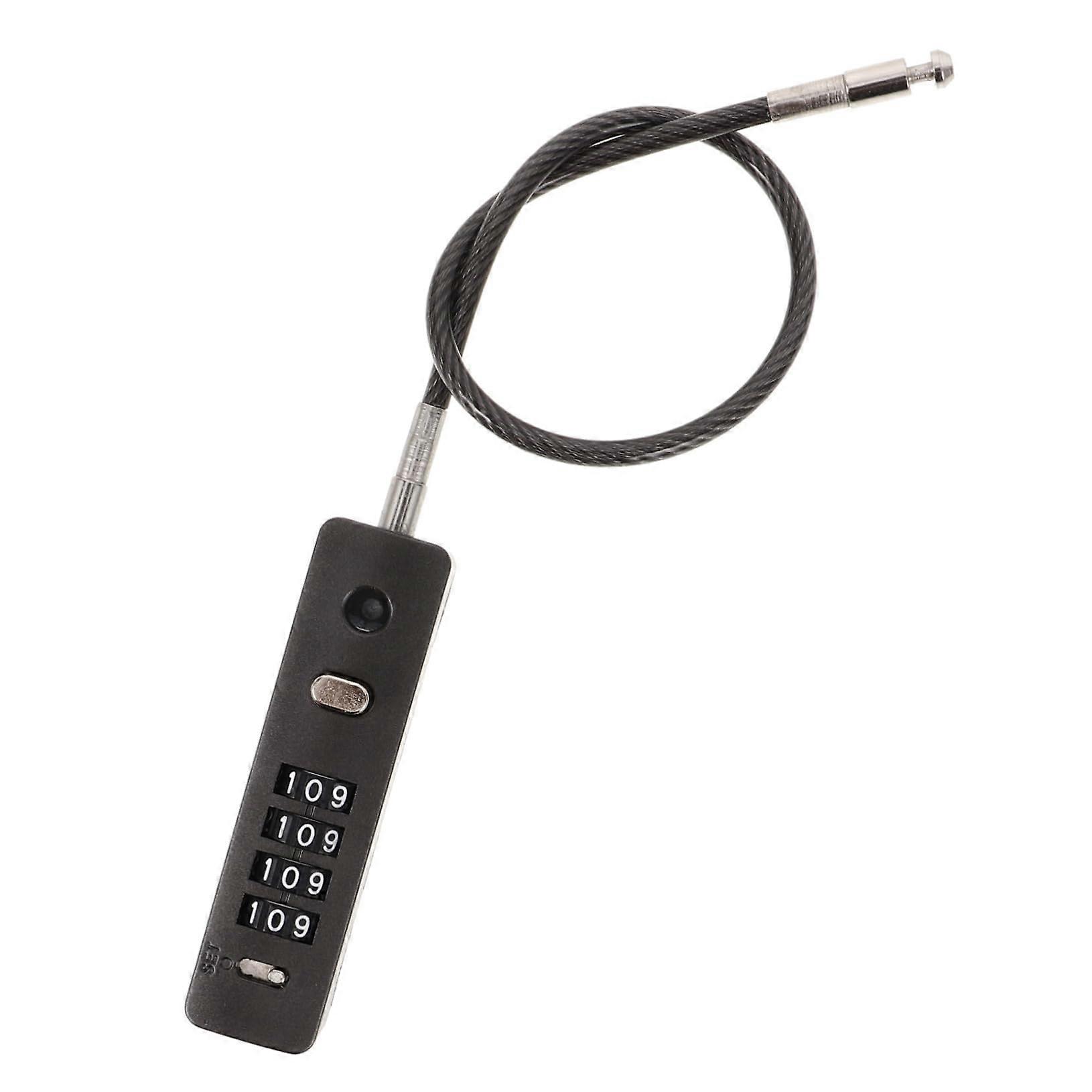 Cable Lock With Resettable Combination Lock For Bicycles And Luggage - Portable, Compact, Compatible With Suitcases