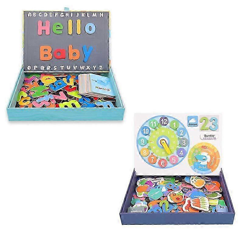 1pcs Magnetic Alphabet Puzzle Cognitive Jigsaw Puzzle Toy Magnetic Sticker Parent-child Three-dimensional Jigsaw Puzzle Parent-child Interactive Educa