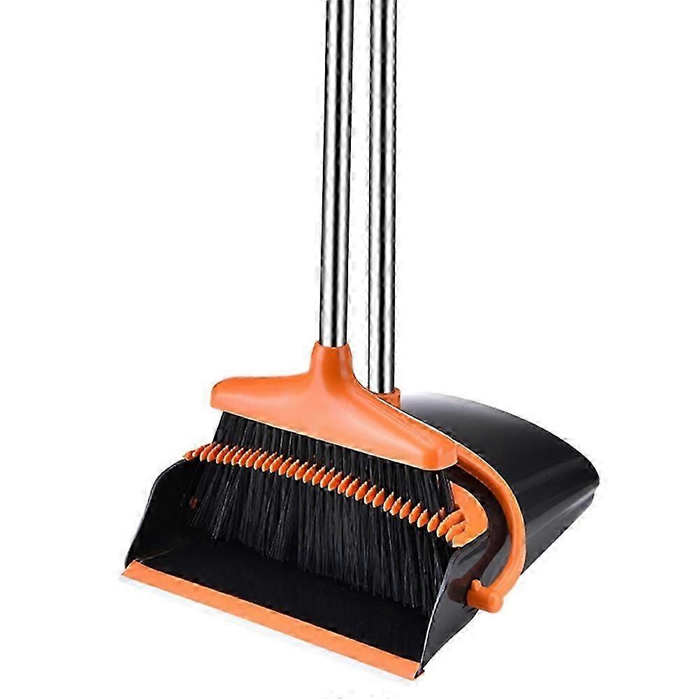 Type B 6-Section Handle Broom and Dustpan Set for Home Kitchen Office