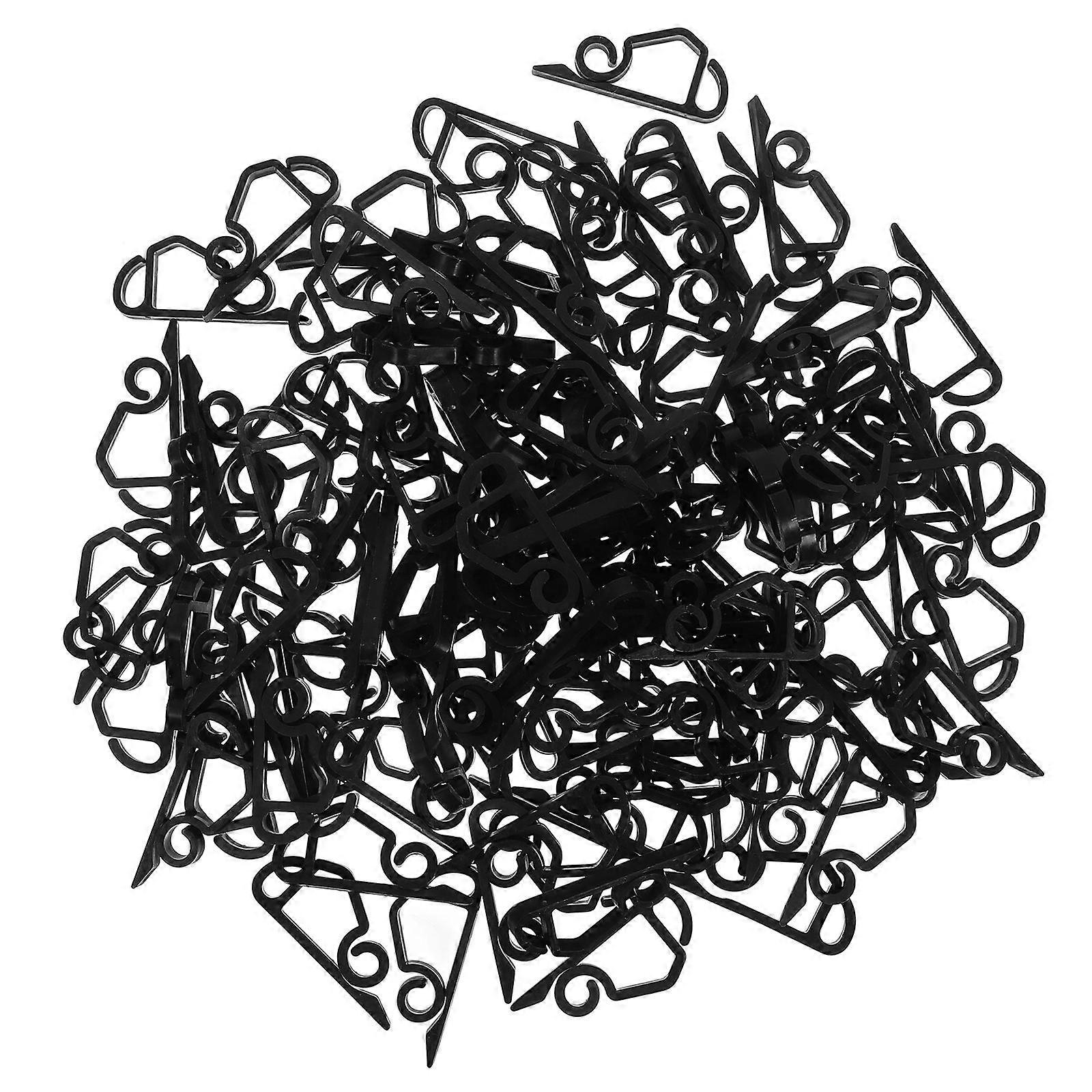 120pcs Plastic Hooks for Hanging Outdoor String Lights Gutter Clips Christmas Decorations Holiday Lights Hooks