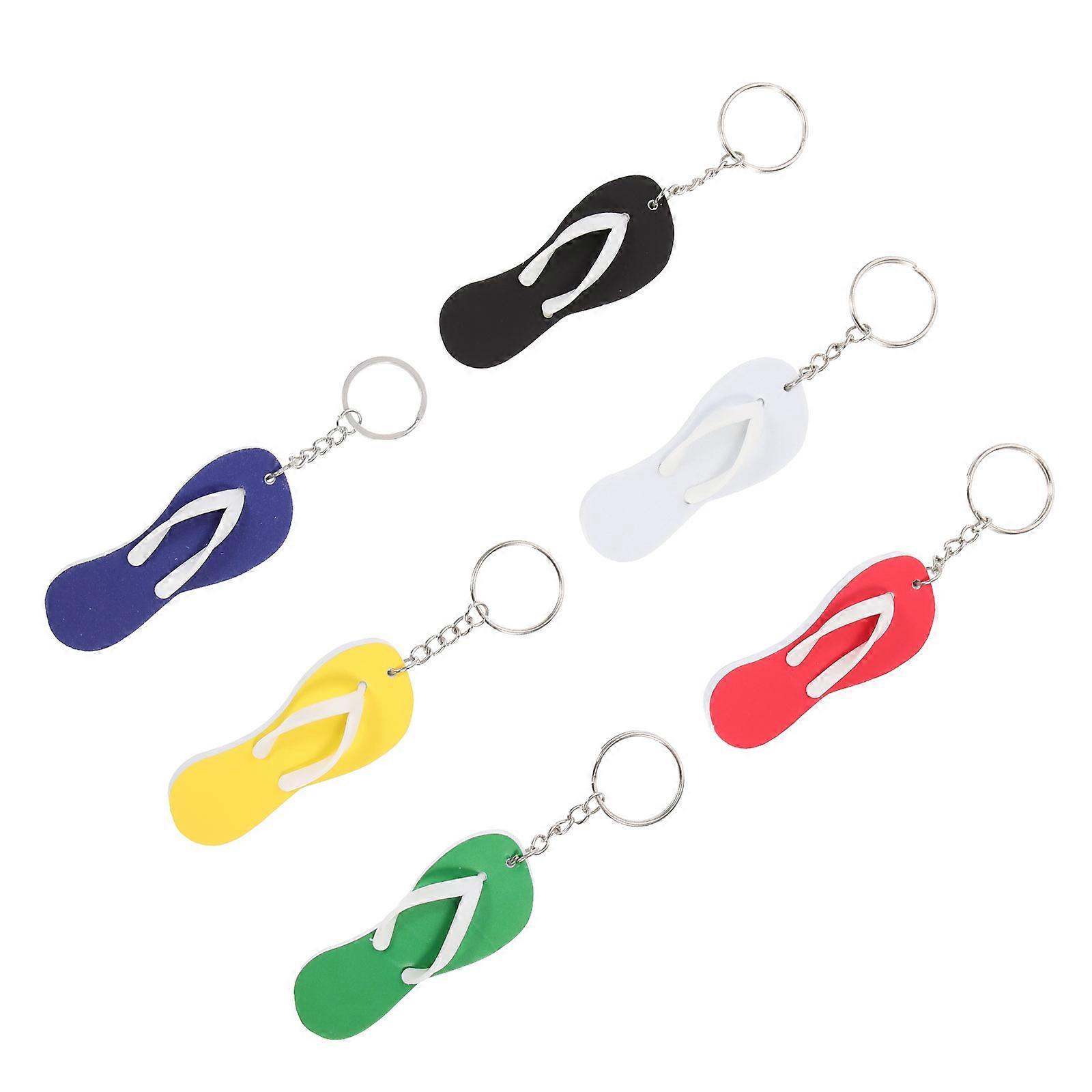 Slippers Keychain, Durable Plastic Pendant for Daily Use, Lightweight and Portable