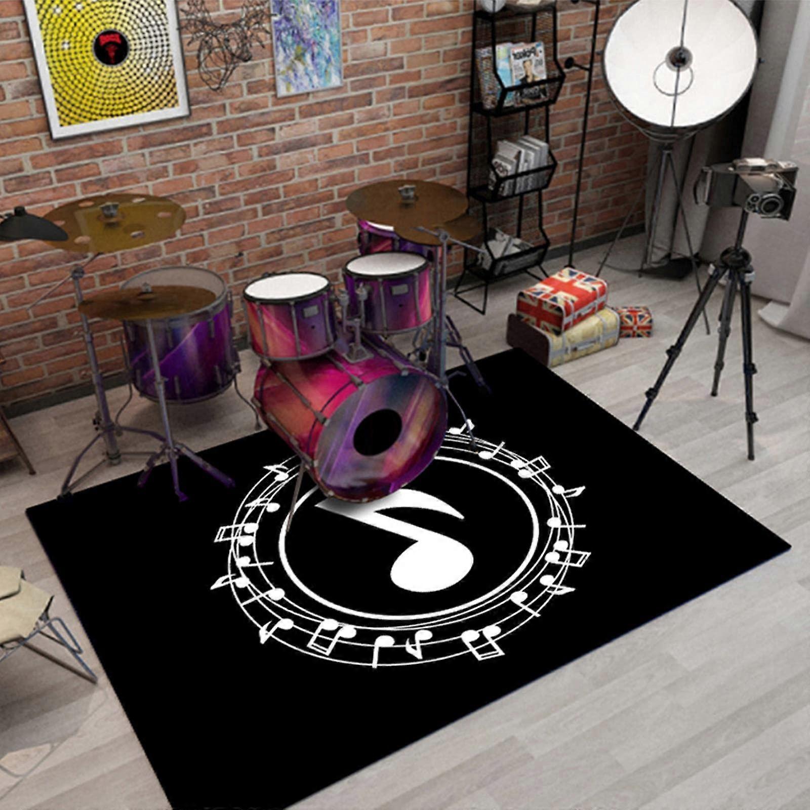 Drum Carpet 180 x 280 cm, Sound Insulation Mat, Non-Slip Anti-Vibration Mat For Bass Drum And Snare, Sergeant-09