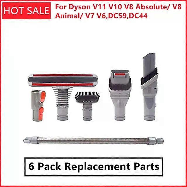 6 Pack Replacement Parts Fit For Dyson V11 V10 V8 Absolute/ V8 Animal/ V7 V6,DC59,DC44, Absolute Cord-Free Vacuum Cleaner