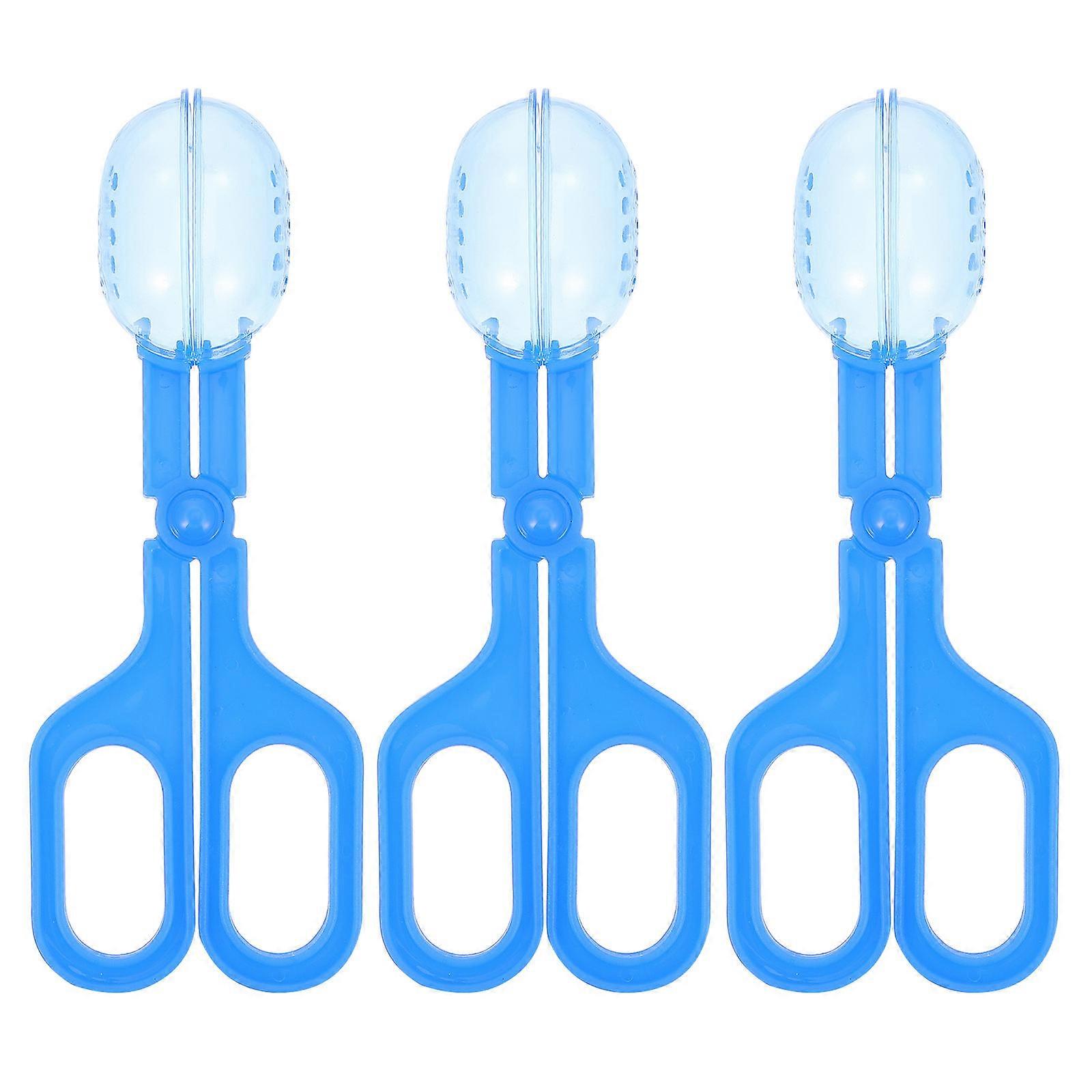 Portable Pet Waste Cleaning Clips 3pcs Durable One Hand Reptile Poop Picker for Easy Cleanup at Home or Pet Shops