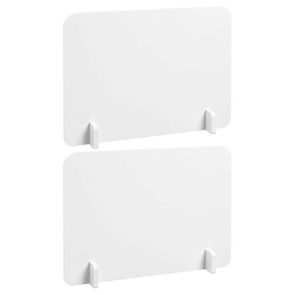 Stable Plastic Desk Privacy Divider with Base for Office, Classroom, and Exam Use – Multipurpose Protective Partition for Workstations and Study