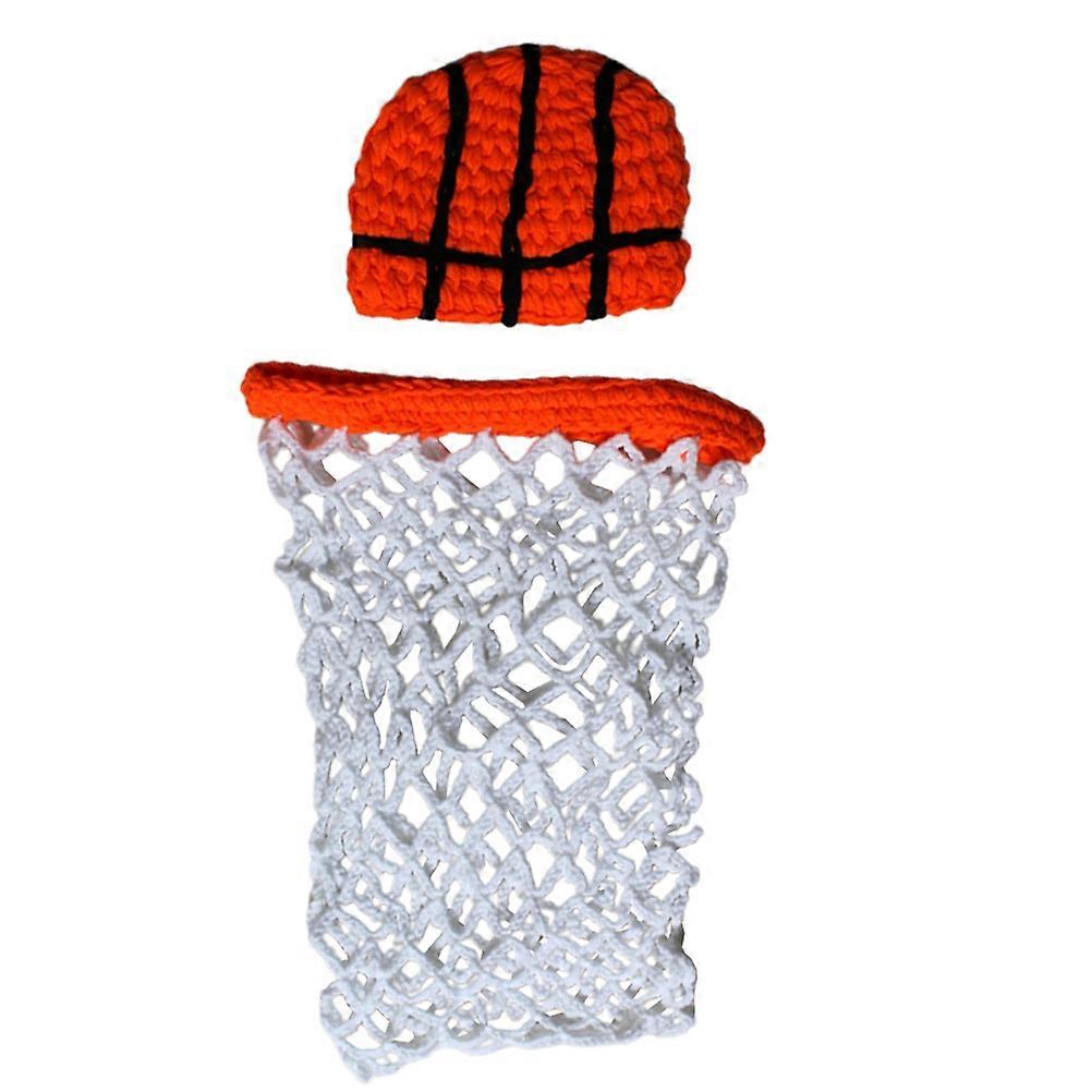 Baby Clothing 1 Set Net Knitted Basketball Shaped Outfit Perfect For Cosplay Event Comfortable Wear