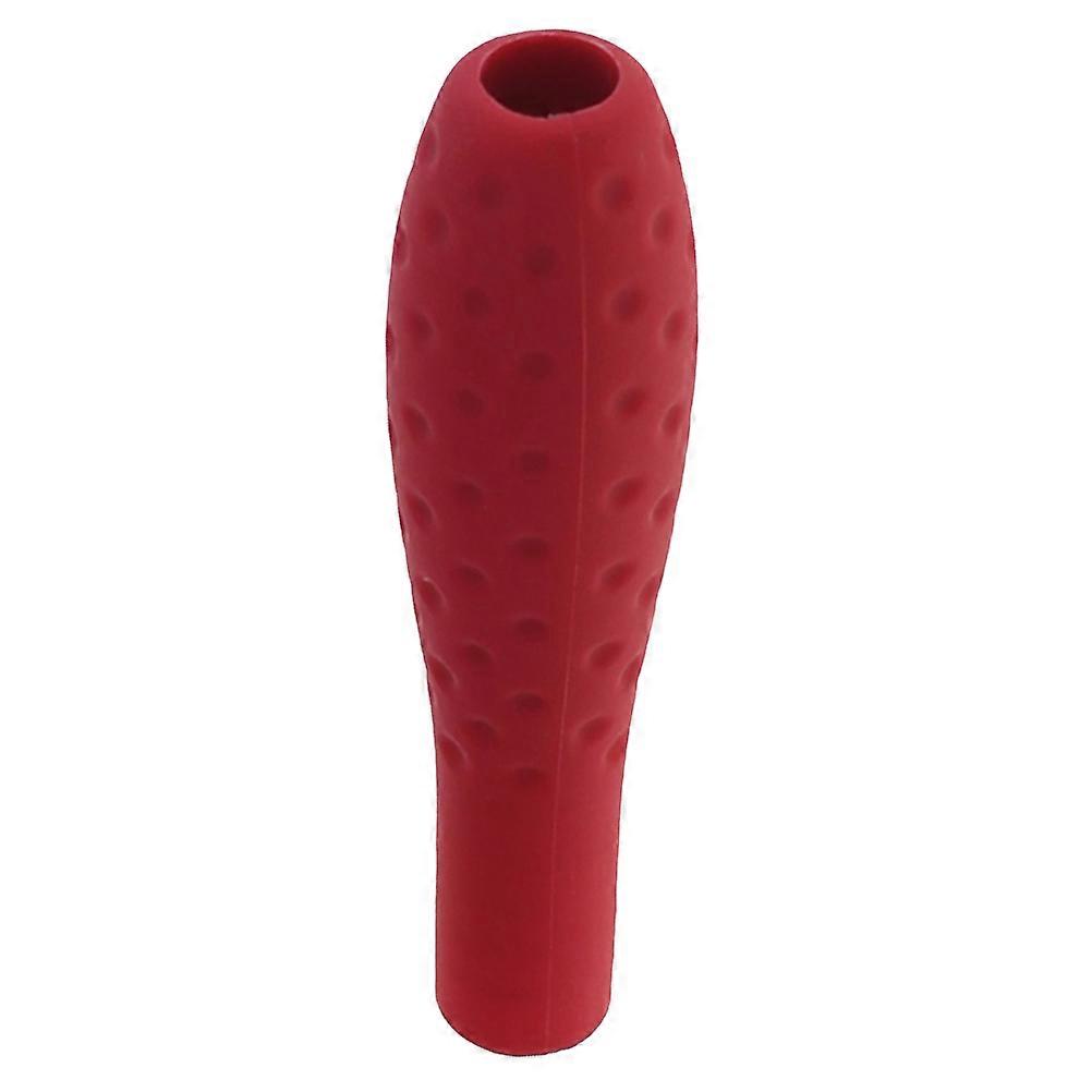 Touch Screen Stylus Silicone Grip Holder Protective Sleeve For Pencil Red Ergonomic Design 7.5*1.86*7.5CM Protective Cover 1Set