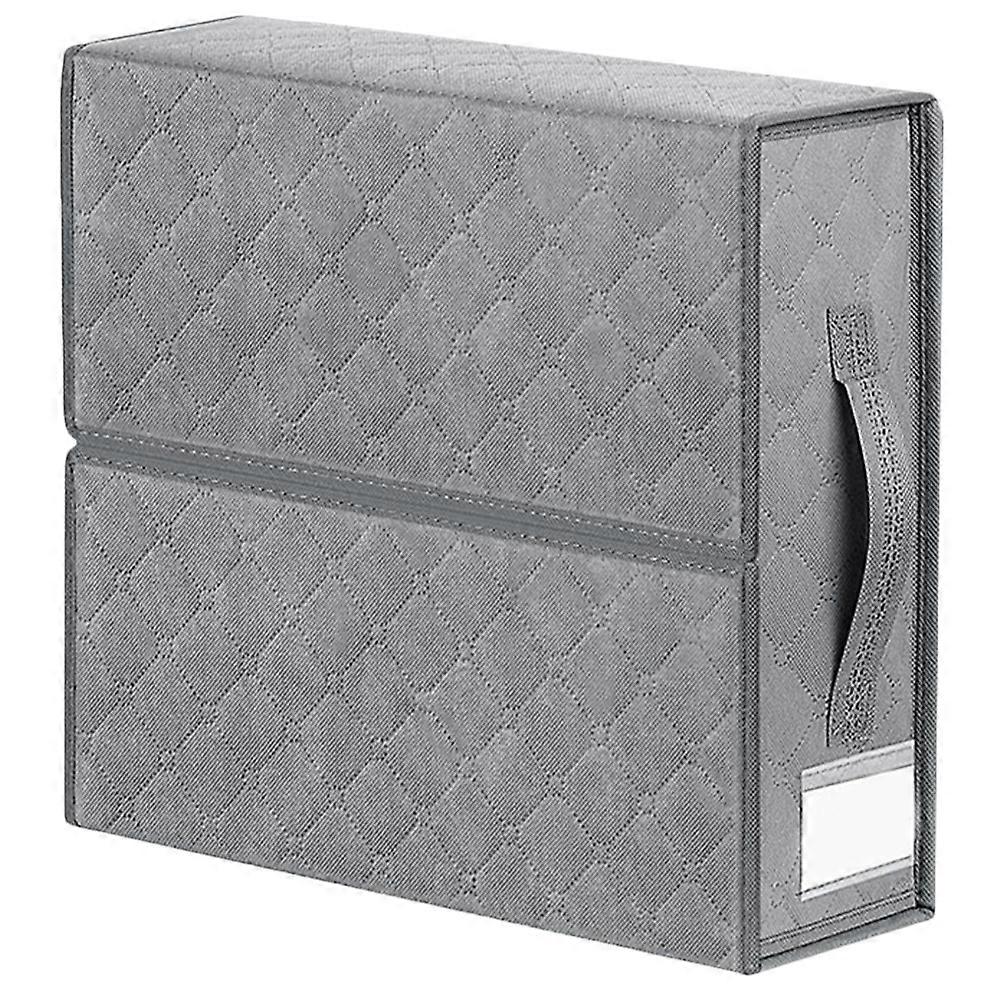 Bedding Organizer Storage Bin for Storage Use Foldable Grey Container