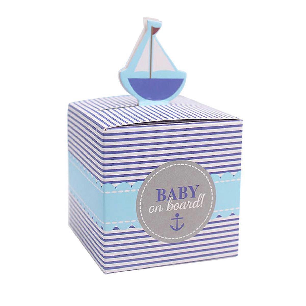 50Pack Assorted Color Sailboat Candy Boxes Fun Wedding Party Storage Solutions For Family And Friends