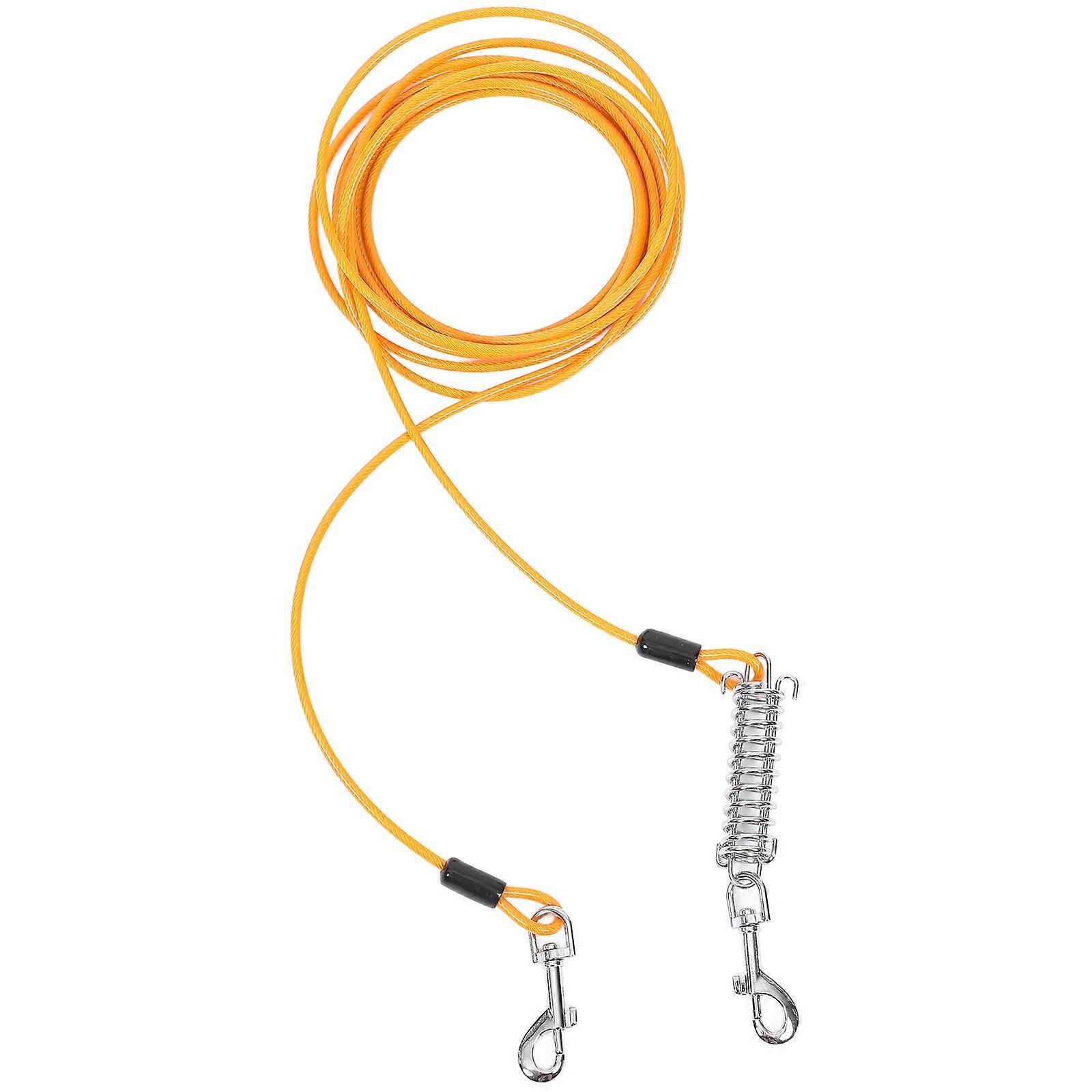 The **Dog Tie Out Cable** is a portable, lightweight tethering solution designed for pet owners who enjoy camping, traveling, or spending with their