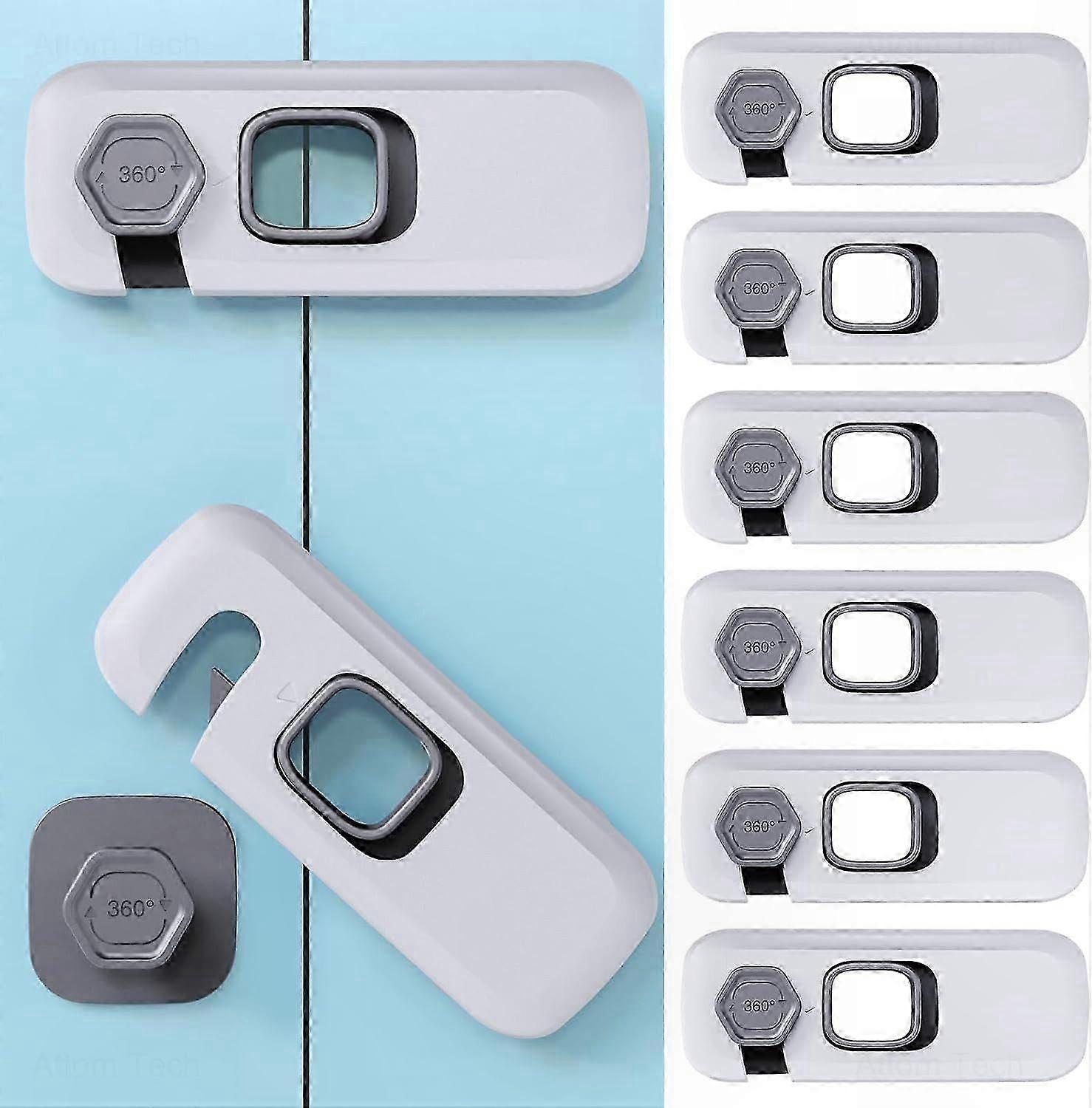 6-Pack Window Handle Locks for Child Safety, Easy Install No Drilling Required, Secure Home Protection Solution