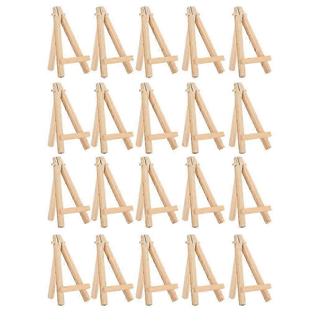 2025 20Pcs Mini Wood A-Frame Easel Artware Display Tripod Stand for Decoration Exhibit