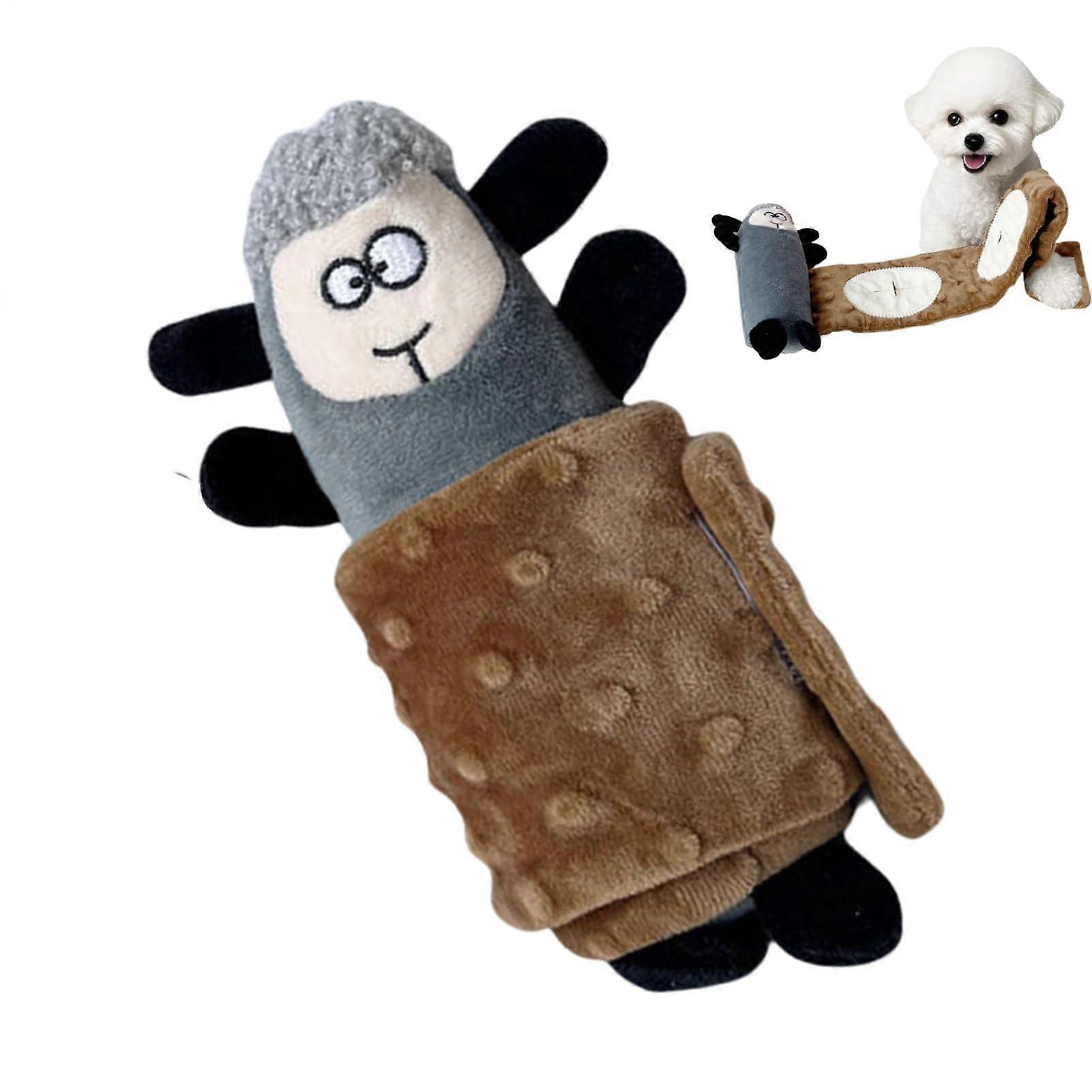 Sniffing Rug for Dogs, Washable Plush Chew Toy, Interactive Feeding Game for Senior Dogs and Puppies, Dog Treats Toy with Filling