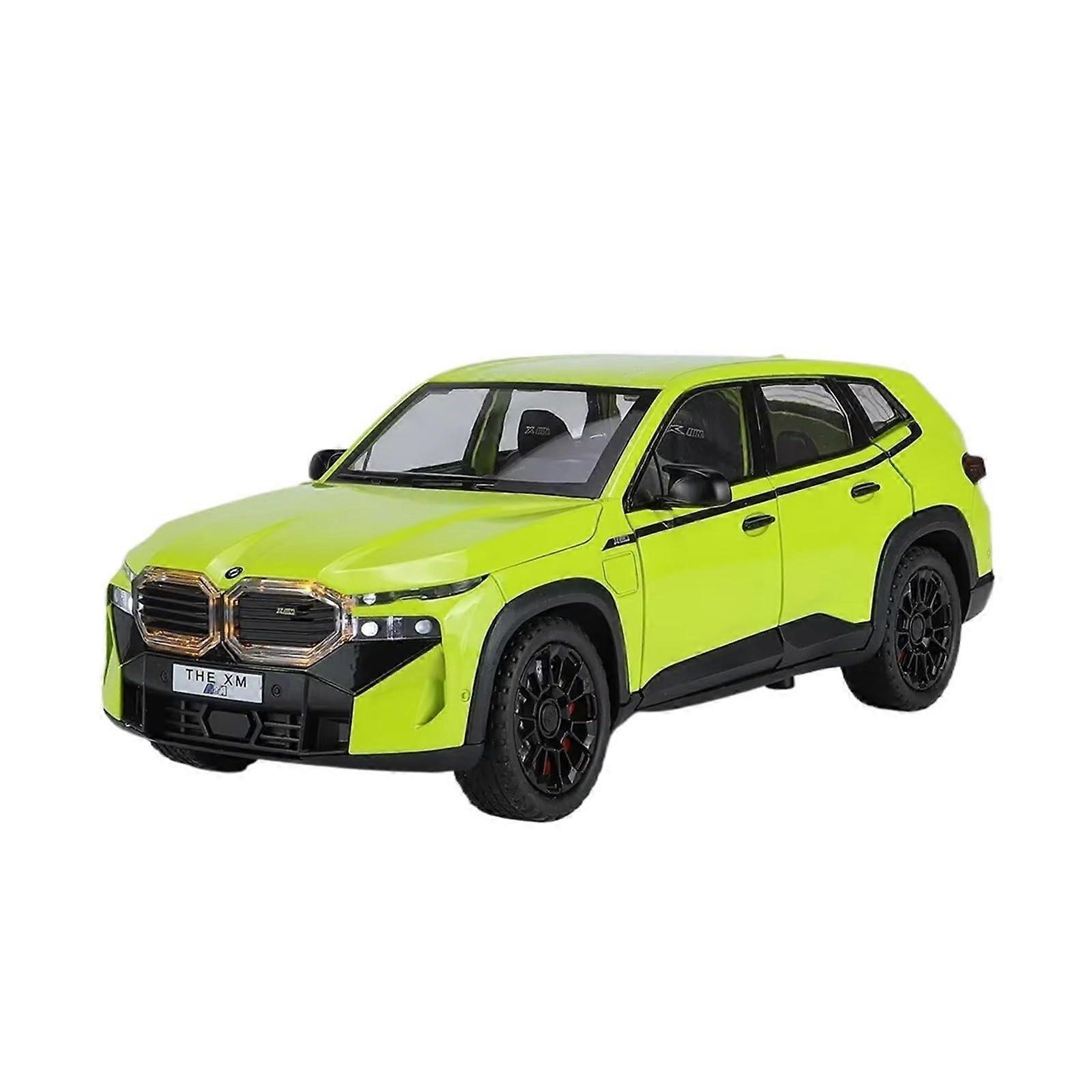 1:24 XM Alloy Die-Cast Toy Model SUV Off-Road Vehicle with Sound Light Pull Back Function Green with Box