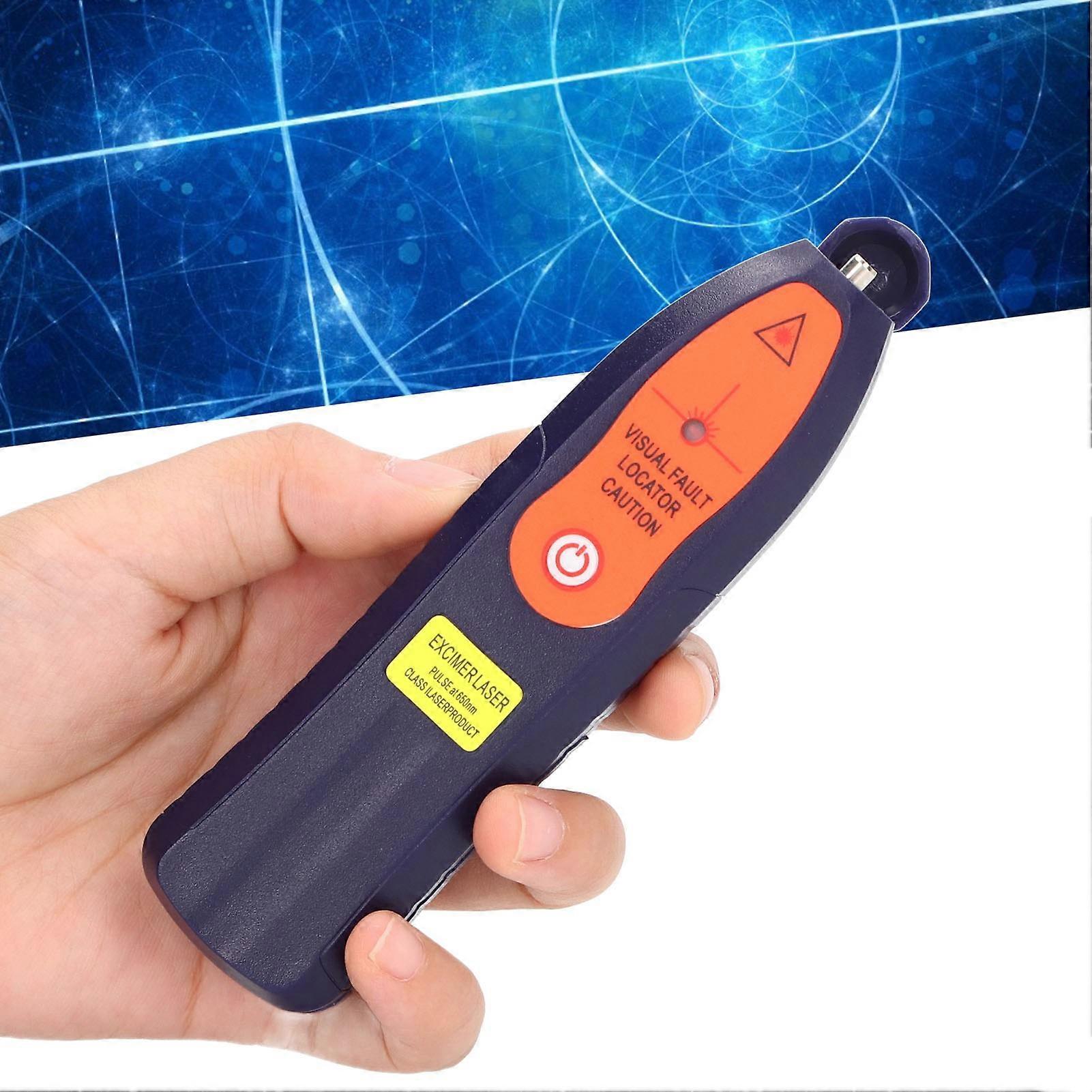 Fiber Visual Fault Locator Optic Network Cable Tester Meter Red Light Source Pen FC SC ST Port HT S10A &gt;10mW 