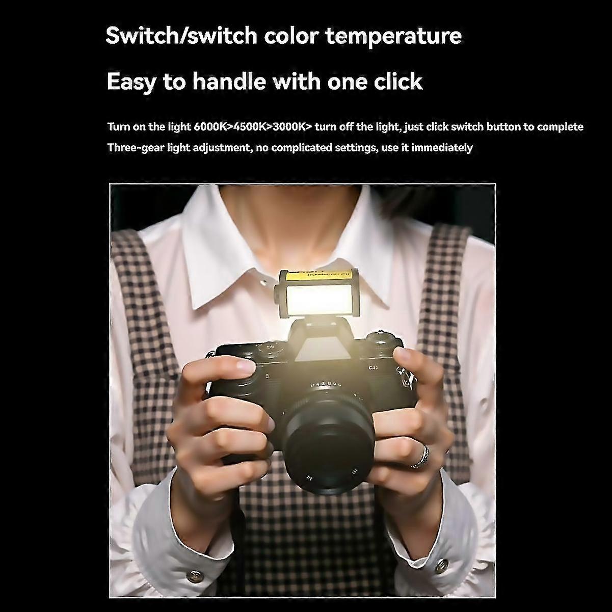 Mini Led Light 300045006000k 3 Color Temperature  Camera